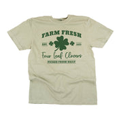 Farm Fresh Four Leaf Clovers - Comfort Colors Tee Little Mama Shirt Shop