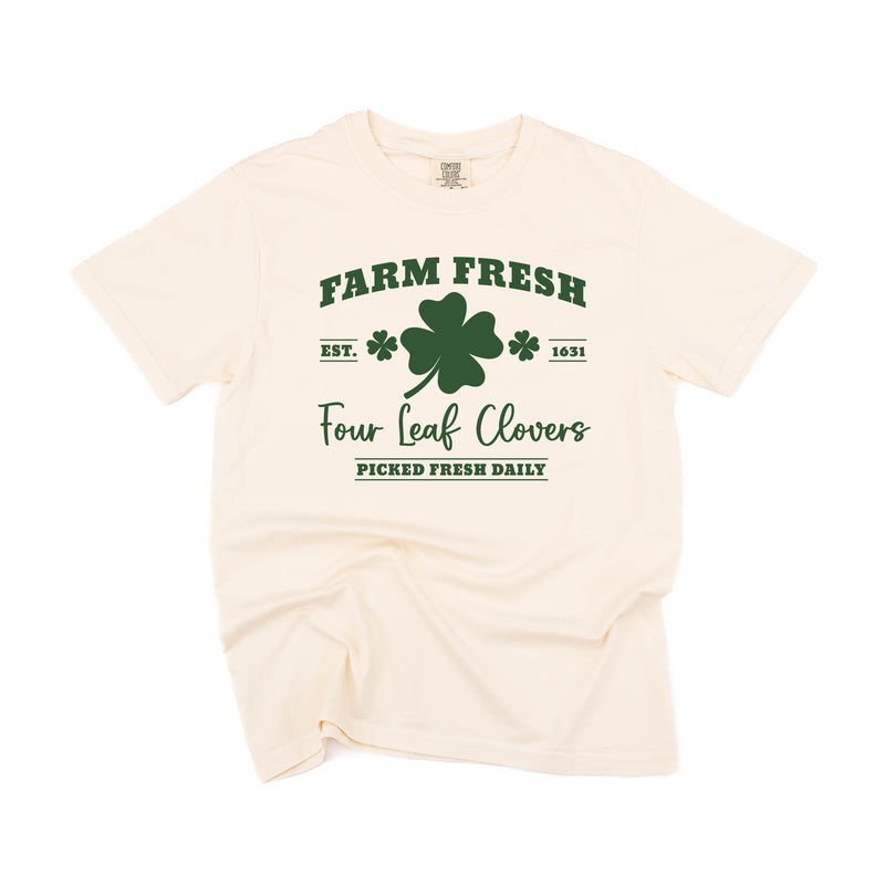 Farm Fresh Four Leaf Clovers - SHORT SLEEVE COMFORT COLORS TEE
