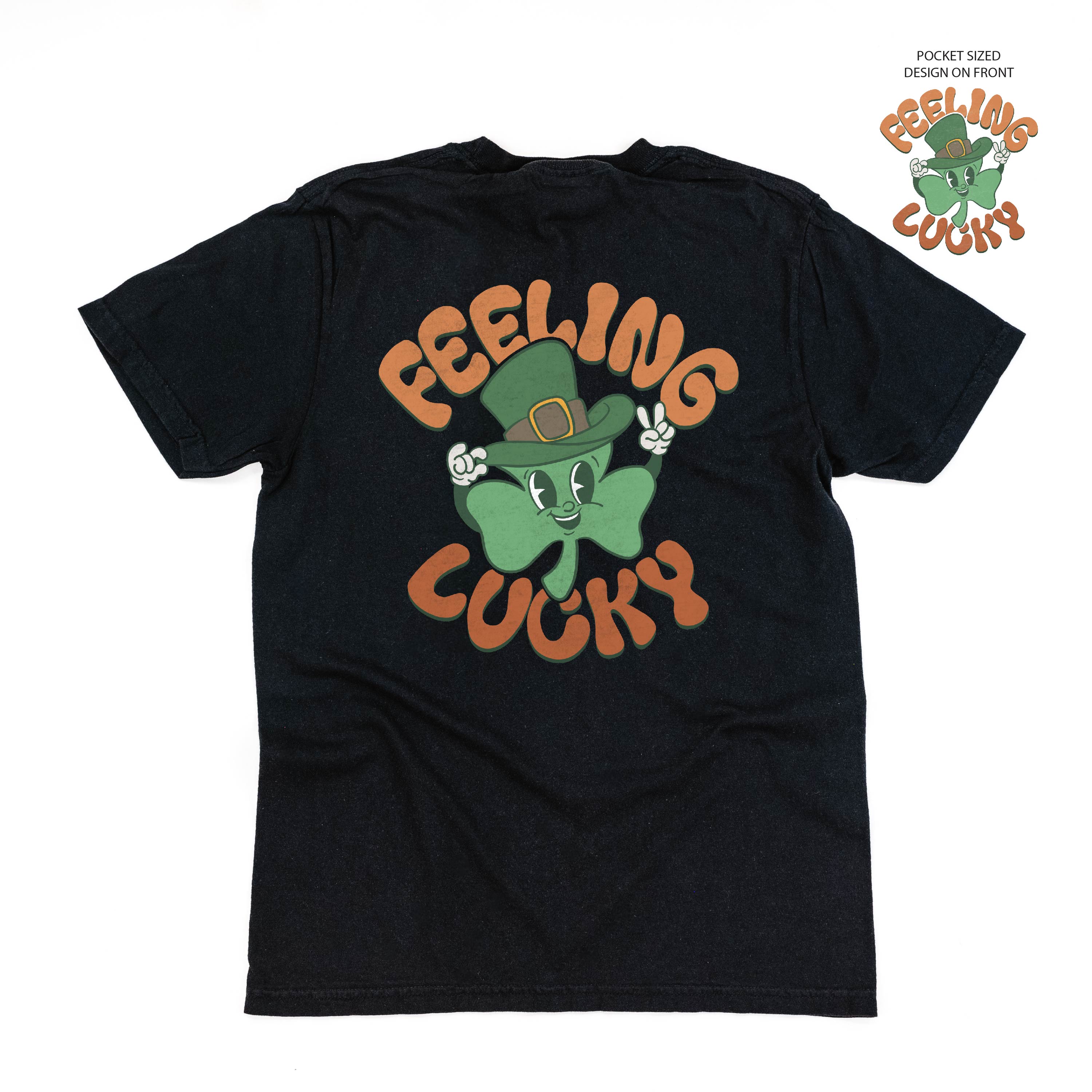 Feeling Lucky (pf&b) - Comfort Colors Tee Little Mama Shirt Shop