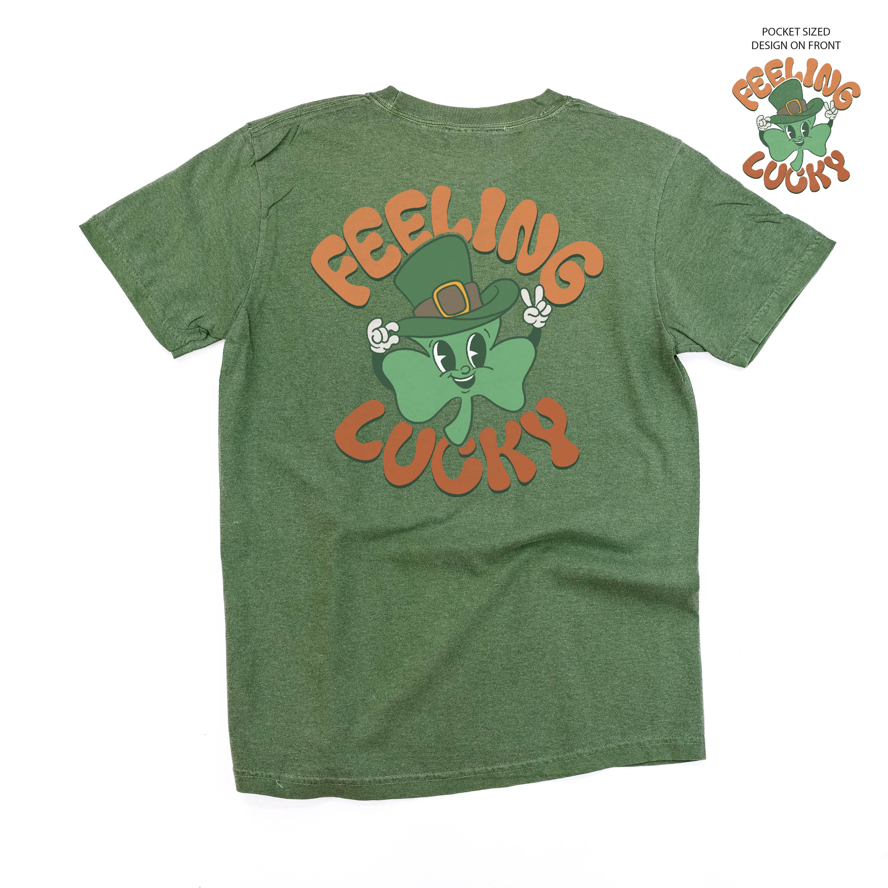 Feeling Lucky (pf&b) - Comfort Colors Tee Little Mama Shirt Shop