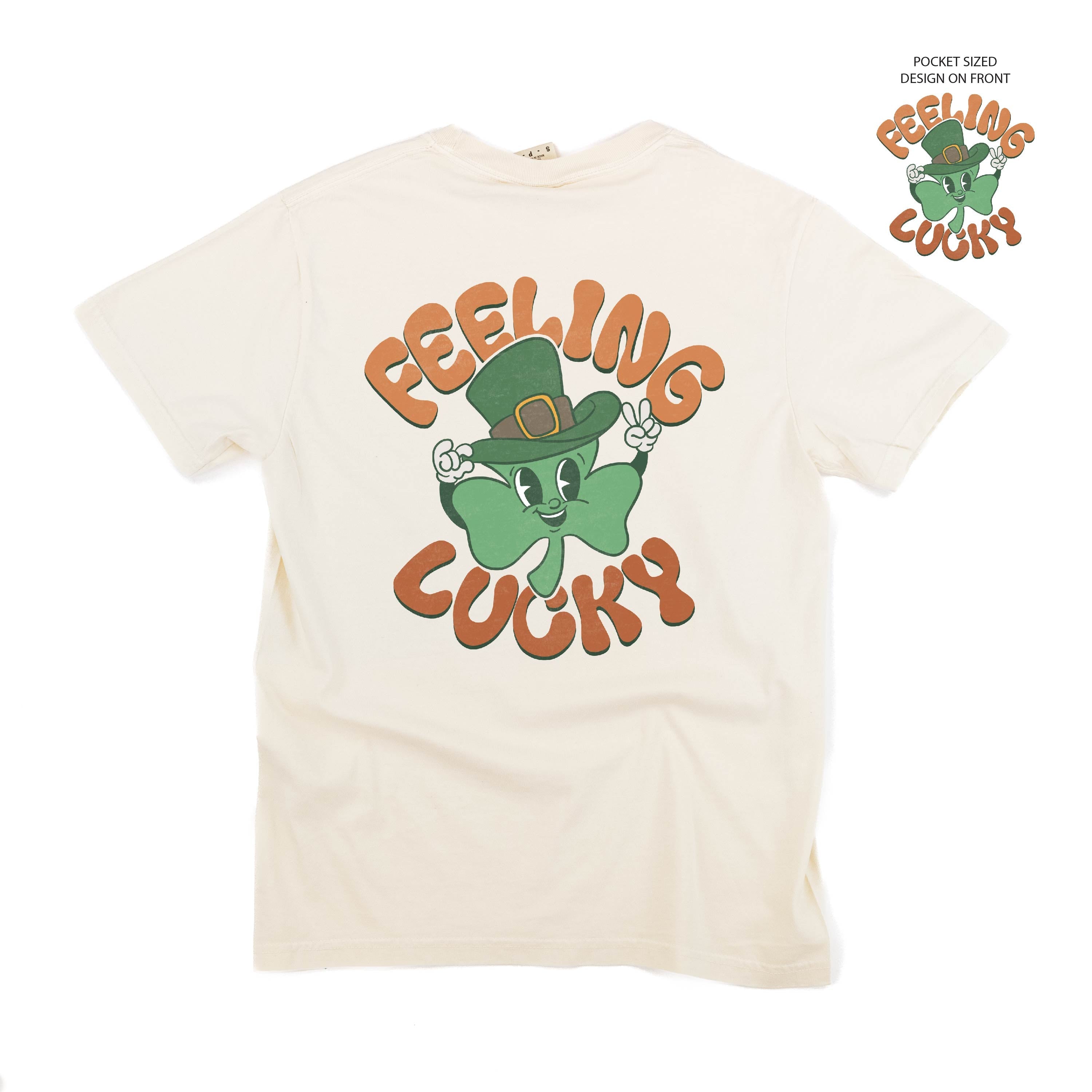 Feeling Lucky (pf&b) - Comfort Colors Tee Little Mama Shirt Shop
