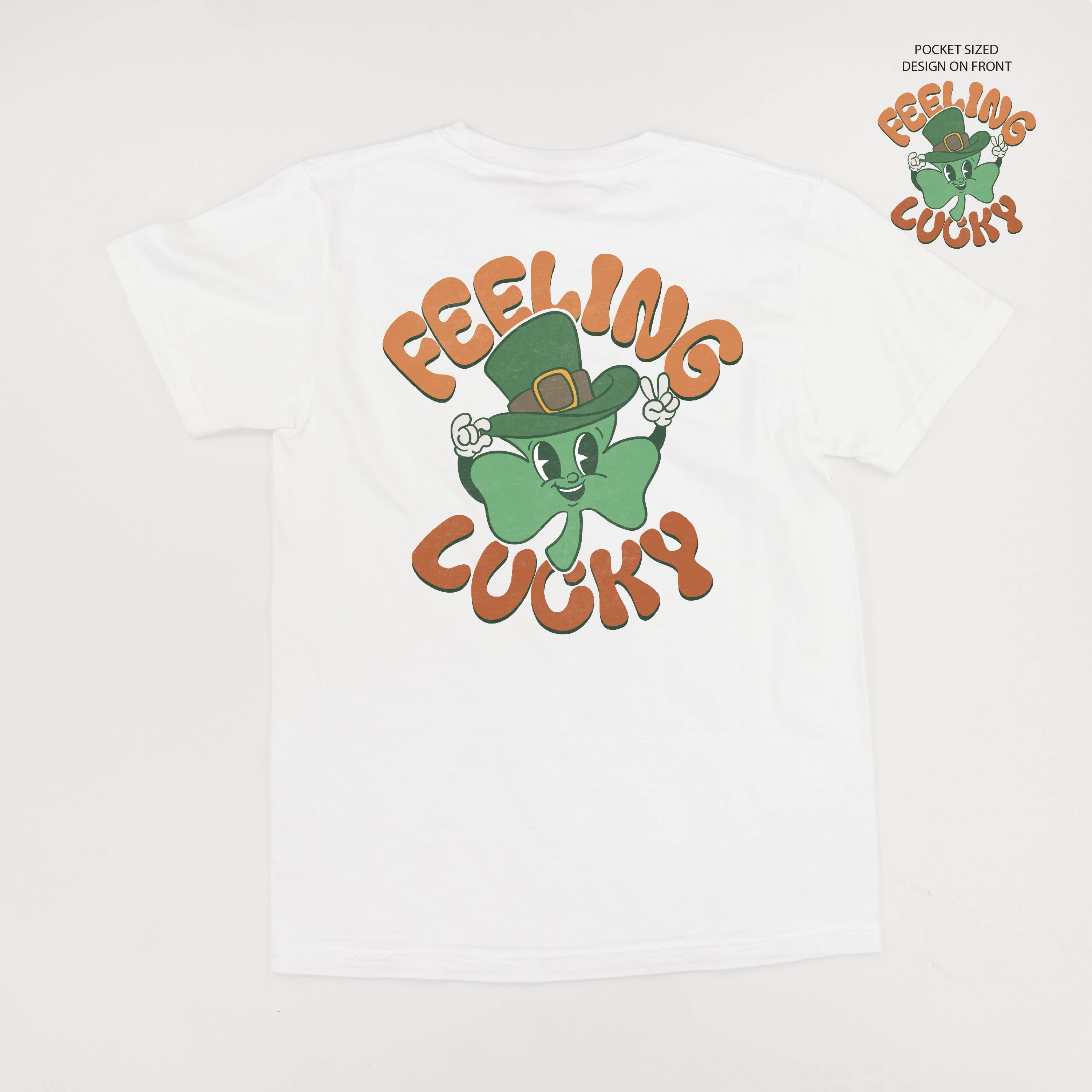 Feeling Lucky (pf&b) - Comfort Colors Tee Little Mama Shirt Shop