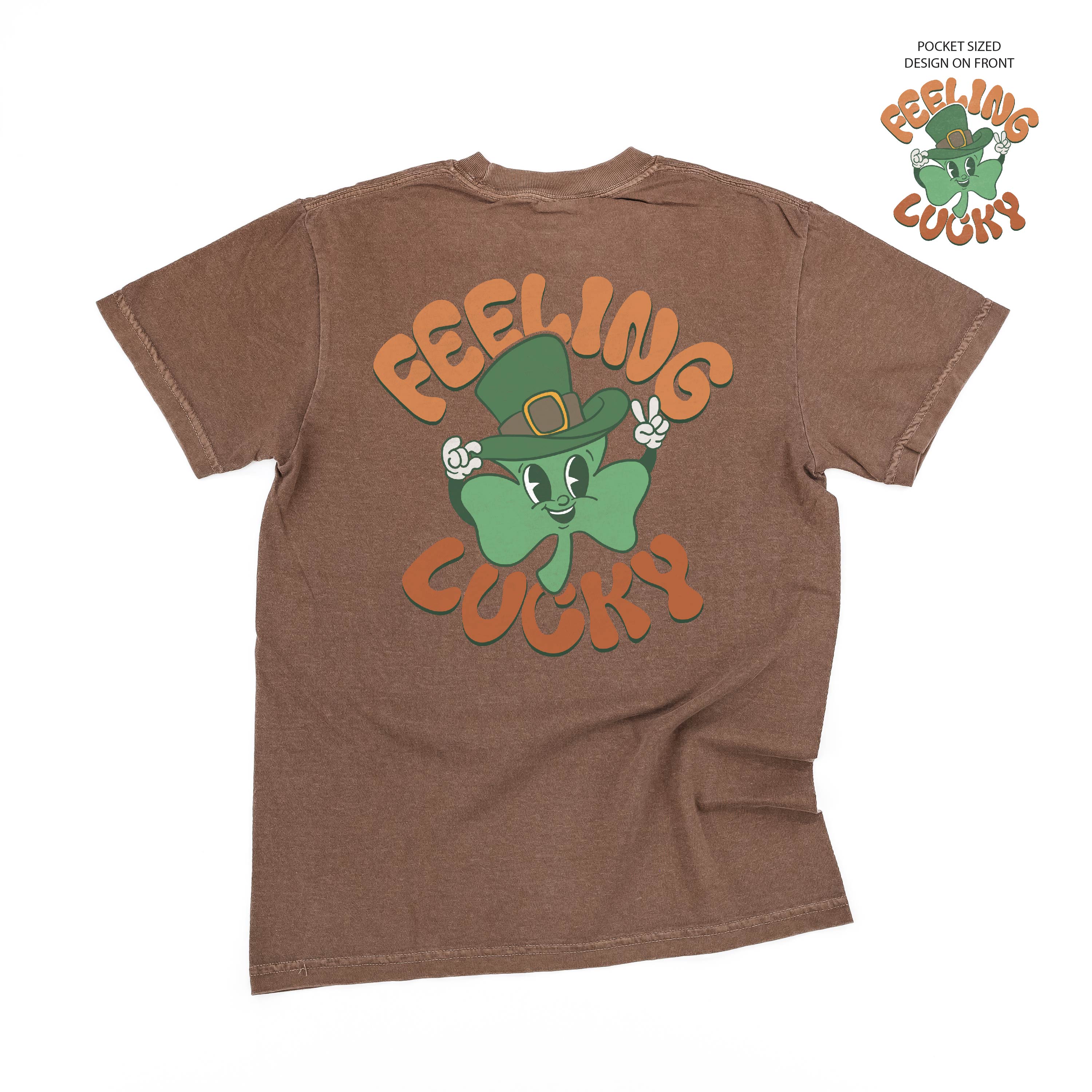 Feeling Lucky (pf&b) - Comfort Colors Tee Little Mama Shirt Shop