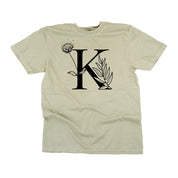 Floral Initials - Comfort Colors Tee Little Mama Shirt Shop