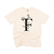 Floral Initials - Comfort Colors Tee Little Mama Shirt Shop
