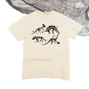 comfort_colors_short_sleeve_four_dinosaur_skeletons_little_mama_shirt_shop