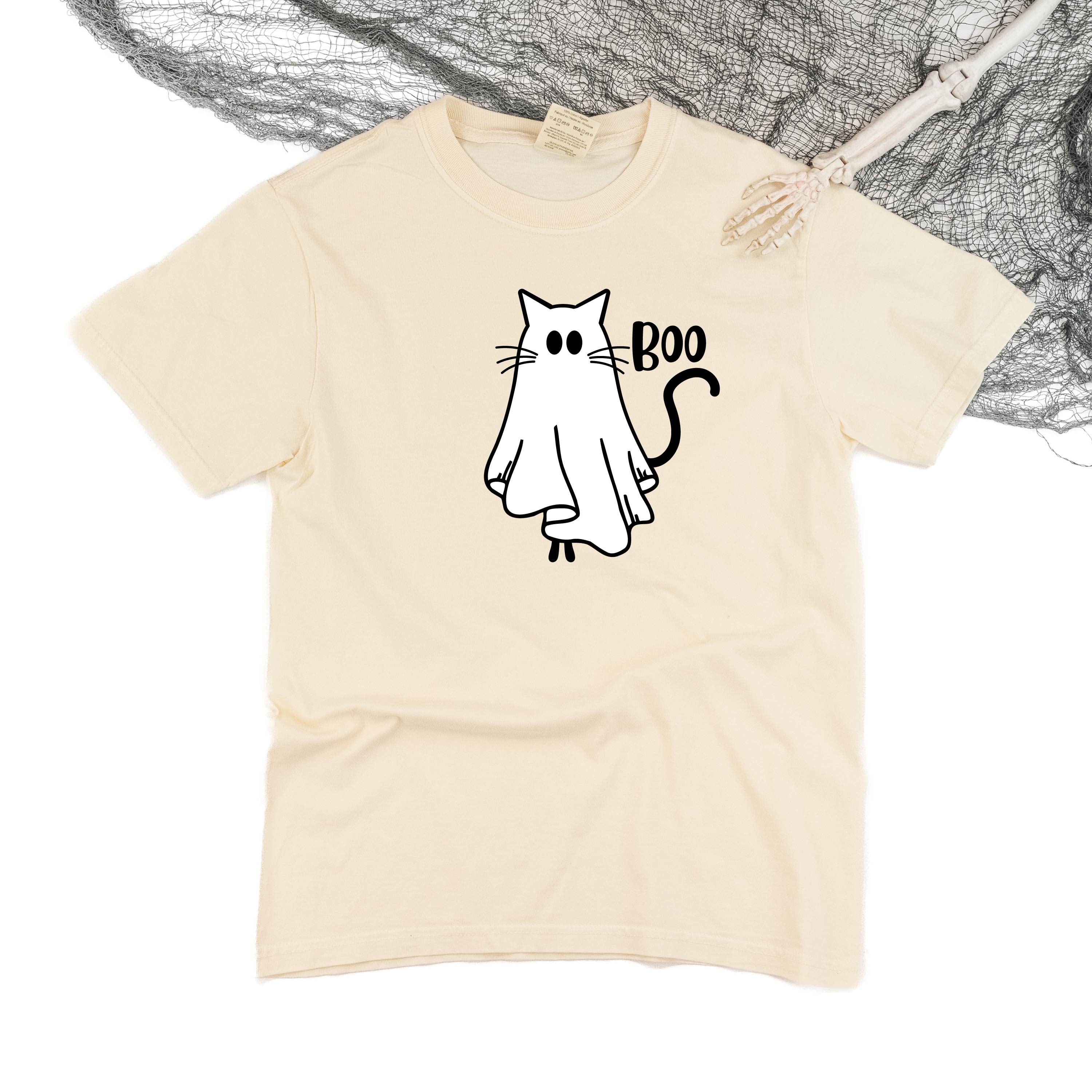 Ghost Kitty - Comfort Colors Tee Little Mama Shirt Shop