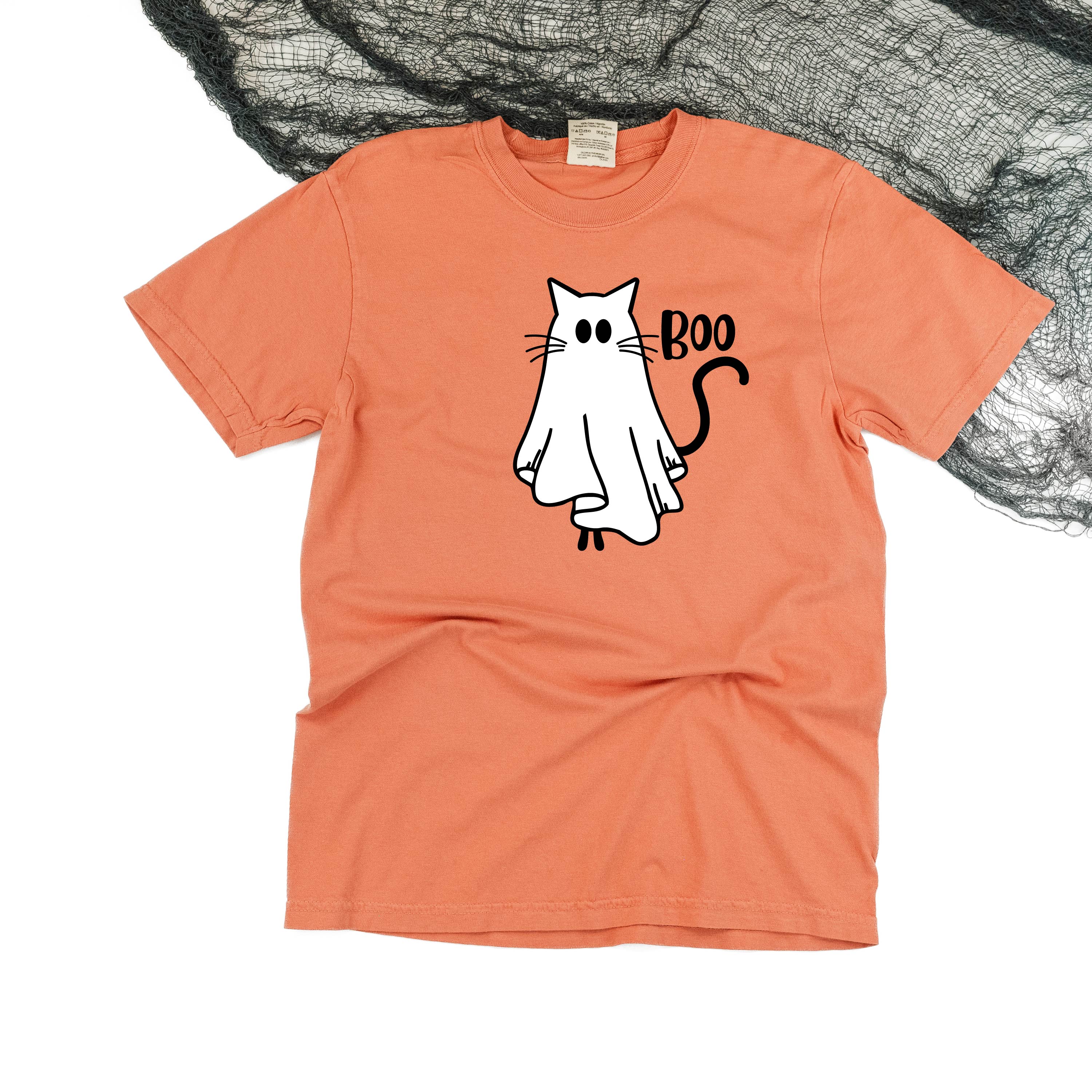 Ghost Kitty - Comfort Colors Tee Little Mama Shirt Shop