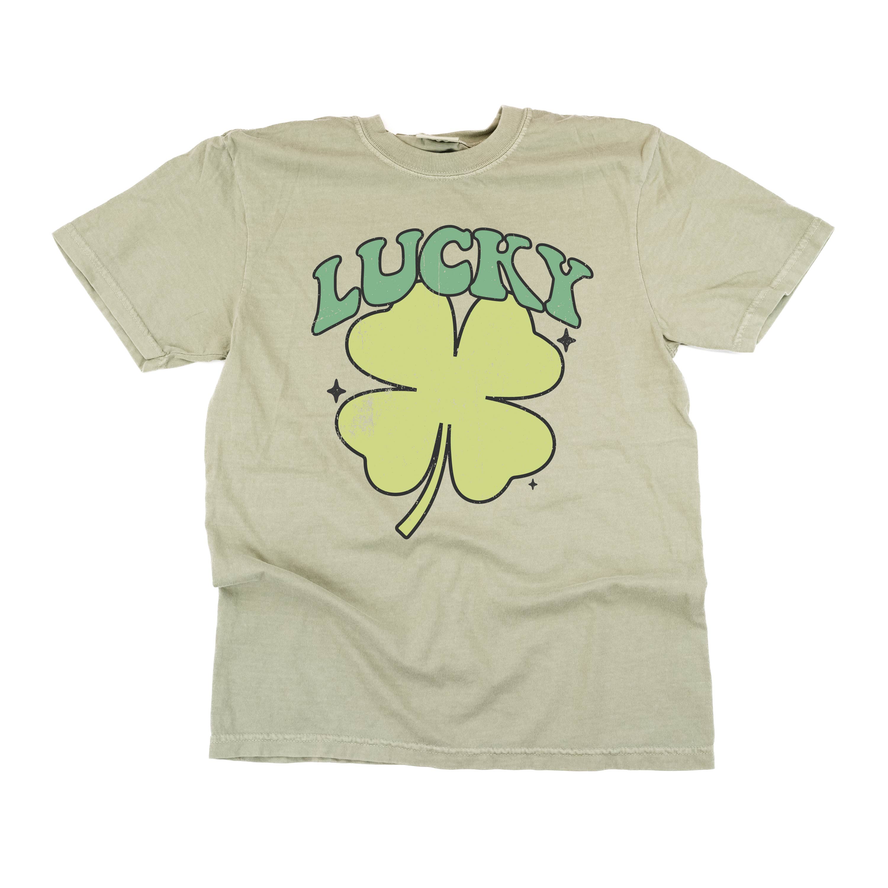 comfort_colors_short_sleeve_green_oversized_lucky_shamrock_little_mama_shirt_shop