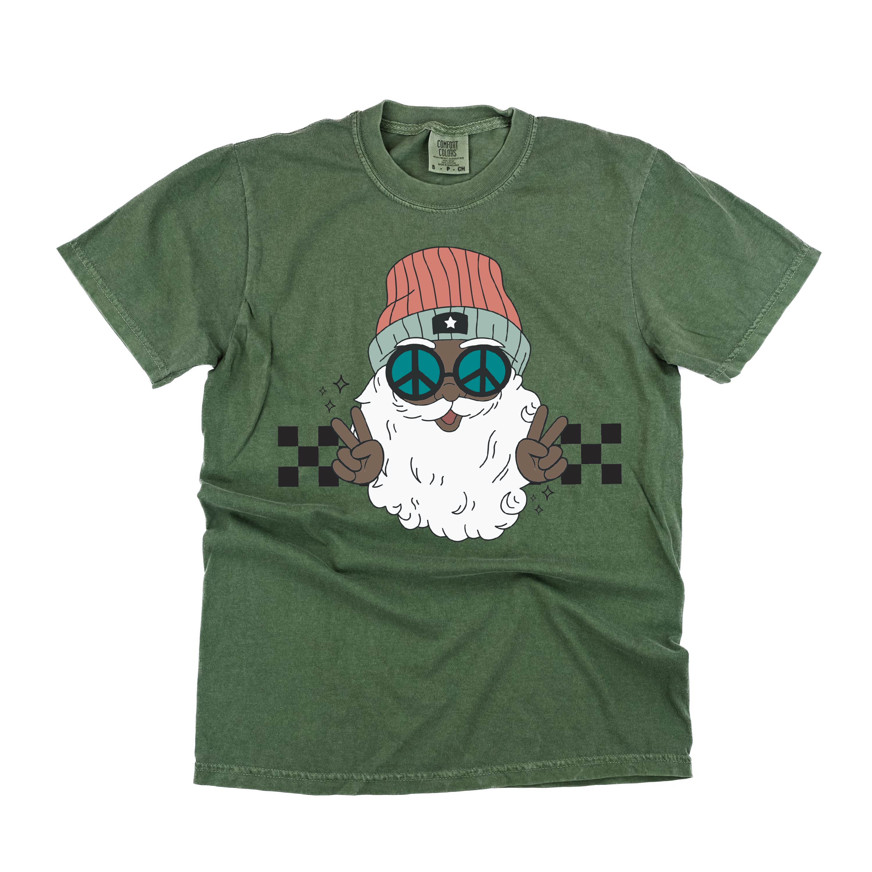 Groovy Santa - Comfort Colors Tee Little Mama Shirt Shop