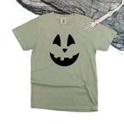 Happy Jack-o'-lantern Face - Comfort Colors Tee Little Mama Shirt Shop