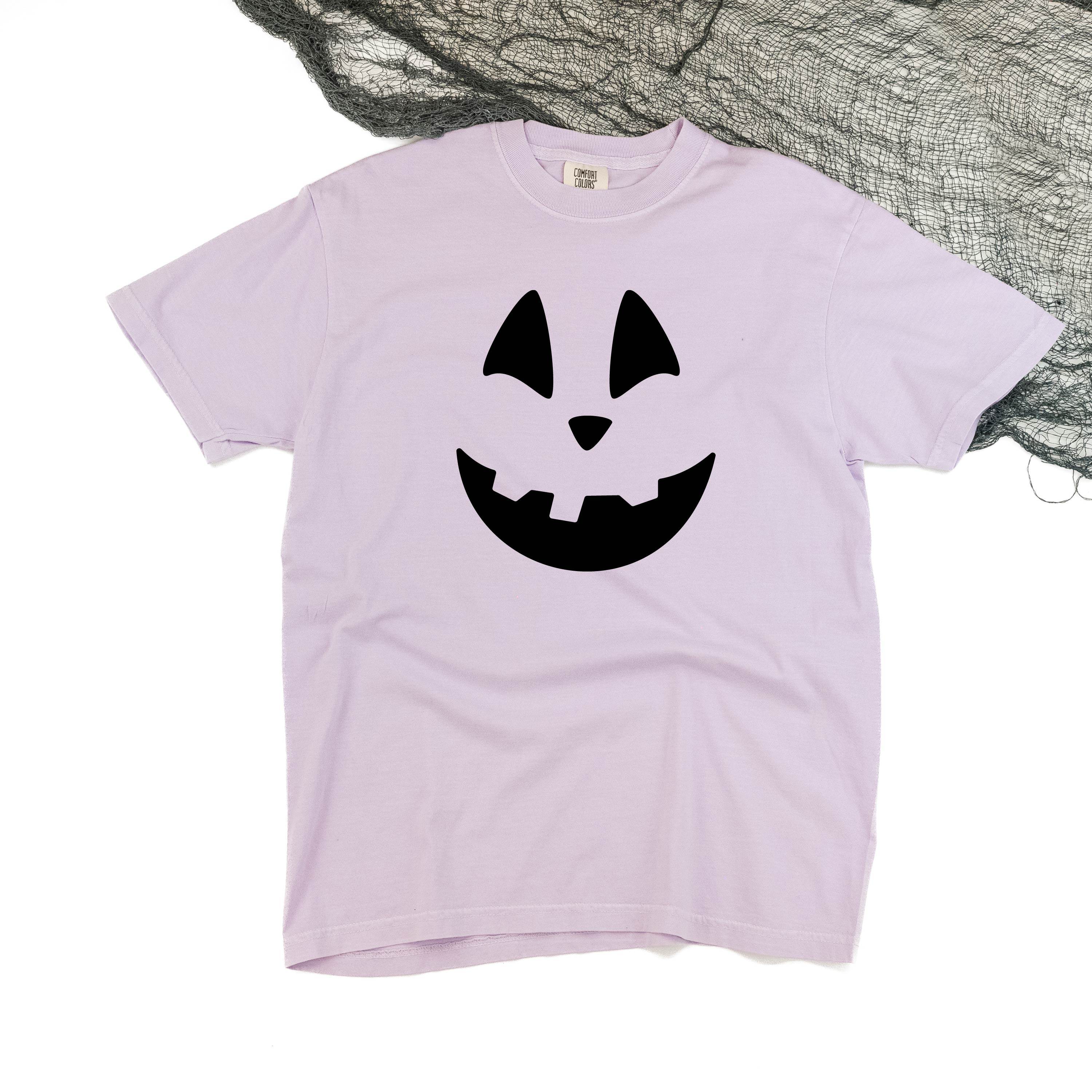 Happy Jack-o'-lantern Face - Comfort Colors Tee Little Mama Shirt Shop