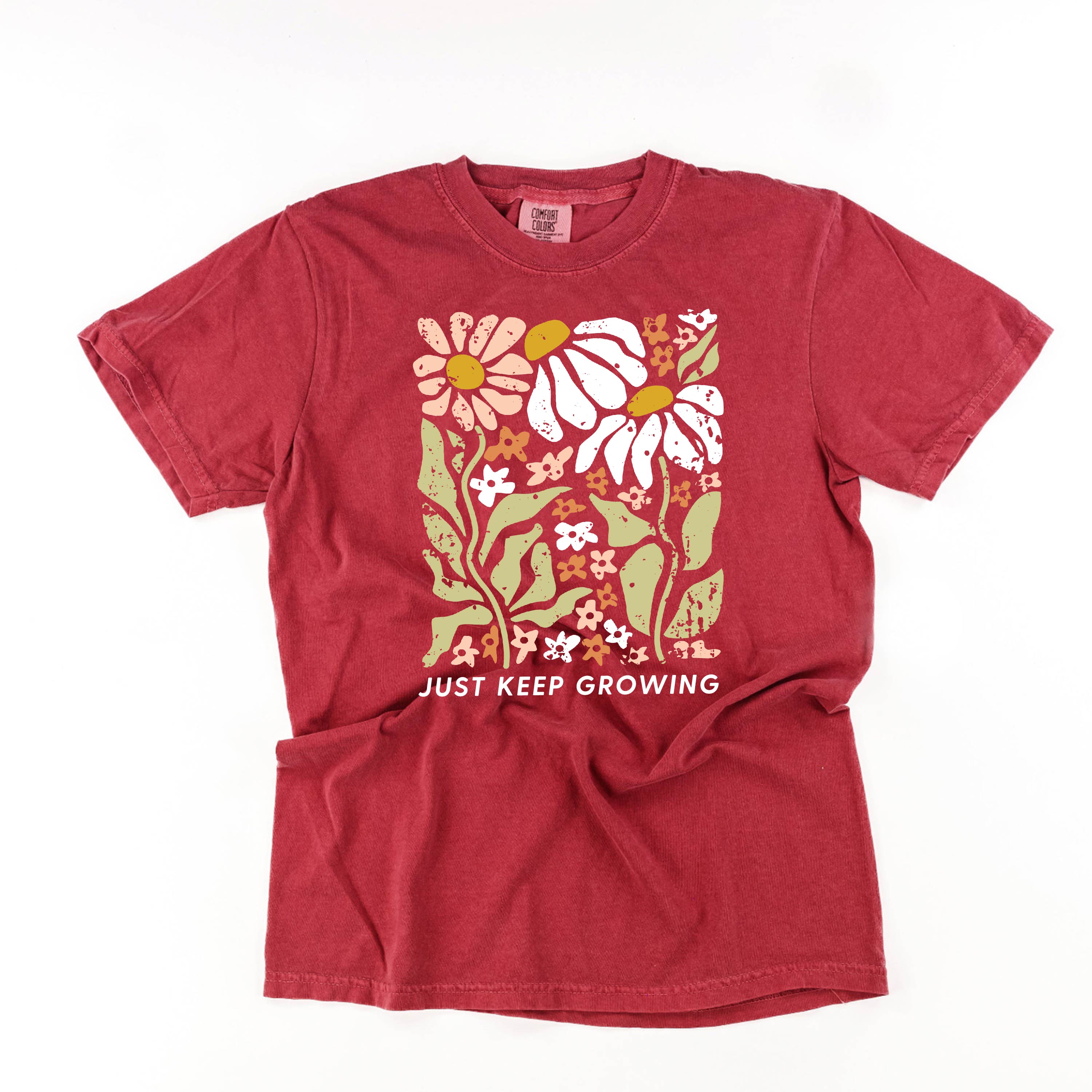 Just Keep Growing - Comfort Colors Tee Little Mama Shirt Shop