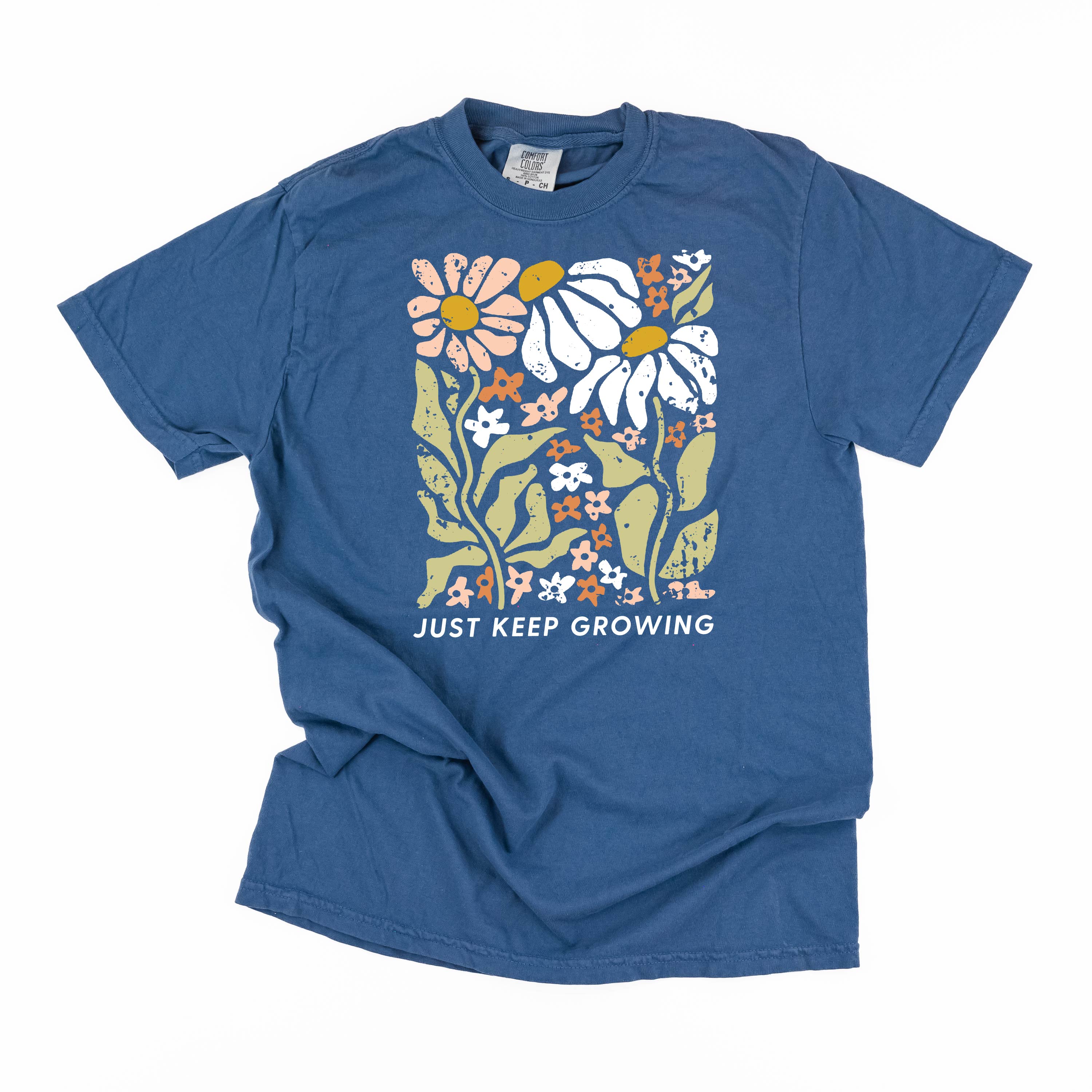 Just Keep Growing - Comfort Colors Tee Little Mama Shirt Shop