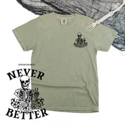 Never Better Daydreaming Skelly - Comfort Colors Tee Little Mama Shirt Shop