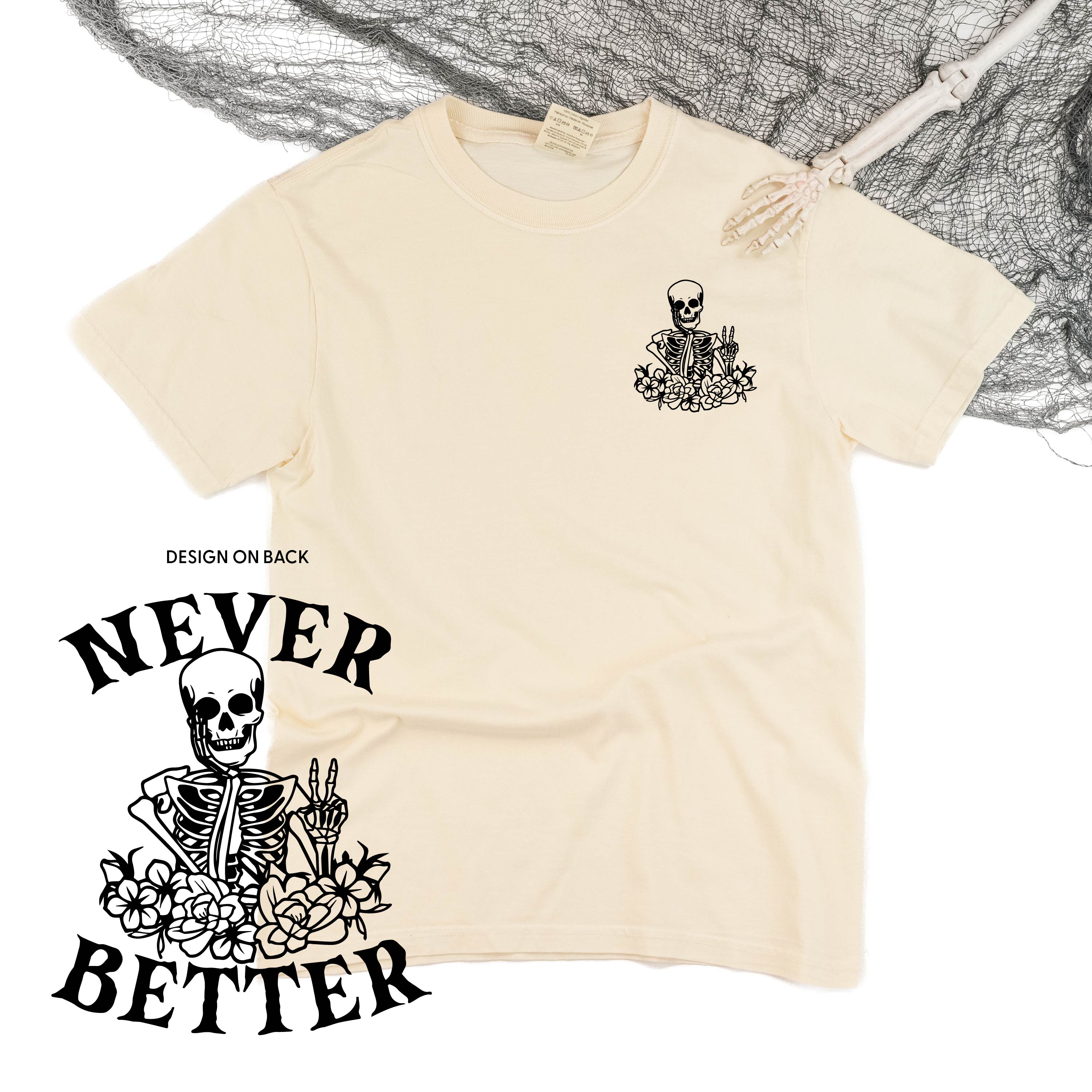 comfort_colors_short_sleeve_never_better_daydreaming_skeleton_little_mama_shirt_shop
