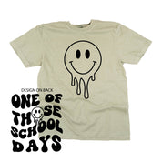 One of Those School Days - Melty Smiley (f & b) - Comfort Colors Tee Little Mama Shirt Shop