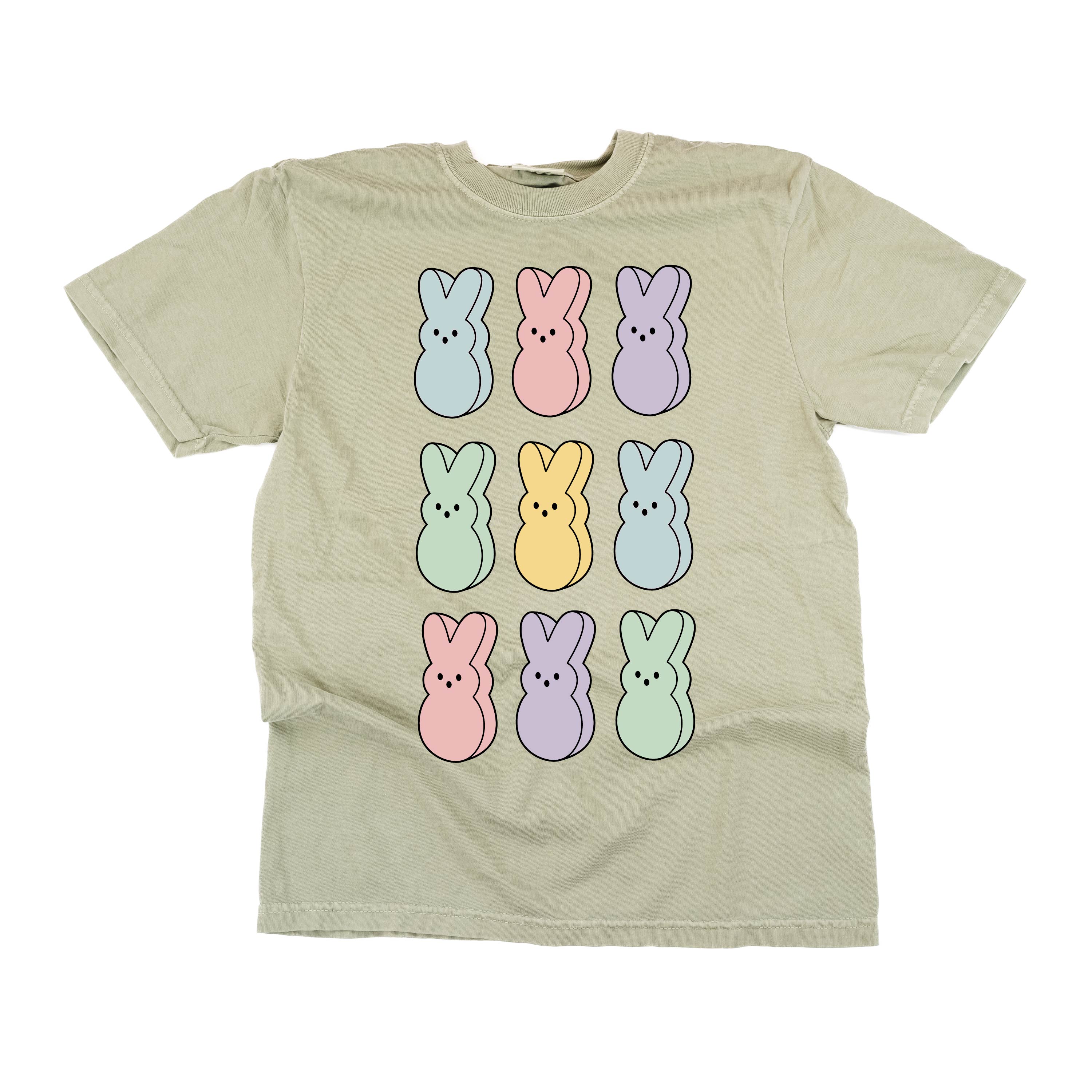 Pastel Peeps - 3x3 - Comfort Colors Tee Little Mama Shirt Shop