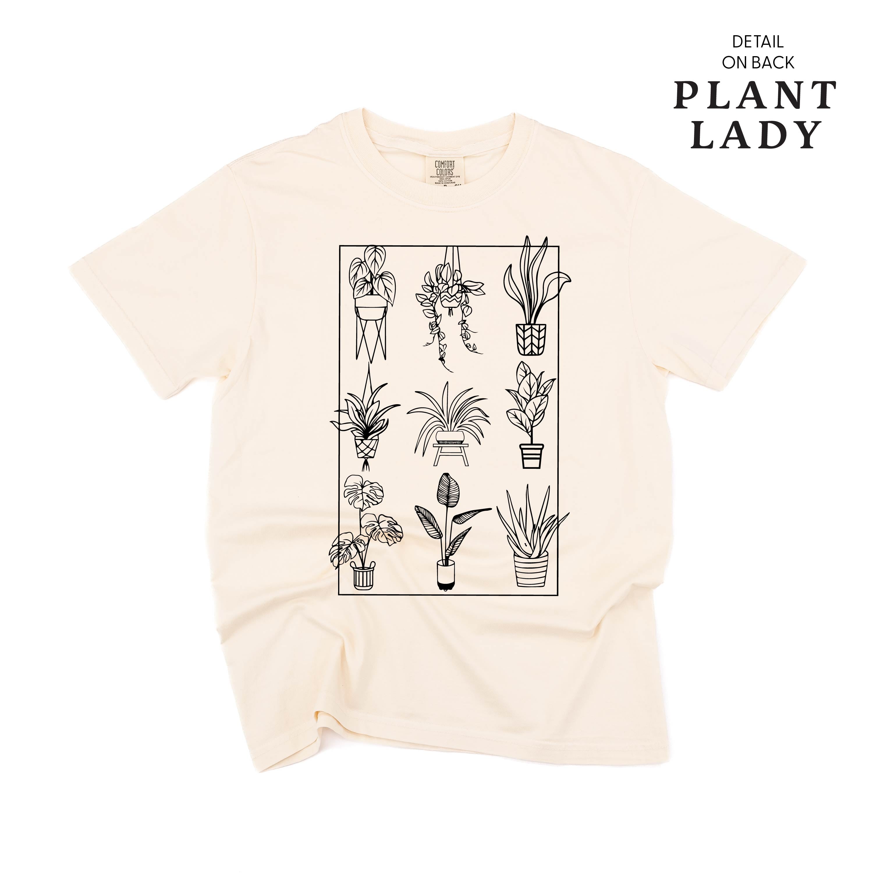 Plant Lady w/ Back Detail - Comfort Colors Tee Little Mama Shirt Shop
