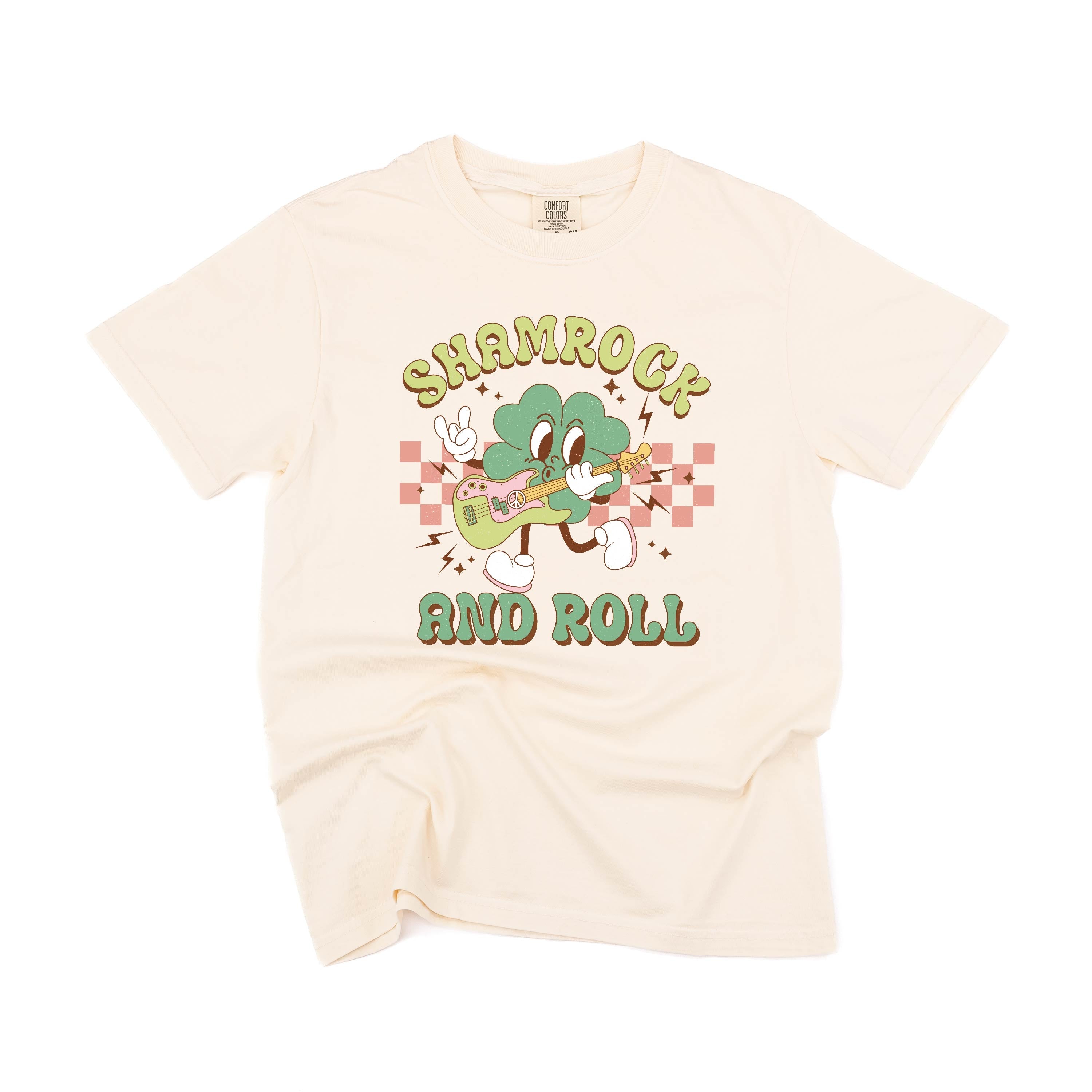 Rock N Roll Shamrock - Comfort Colors Tee Little Mama Shirt Shop