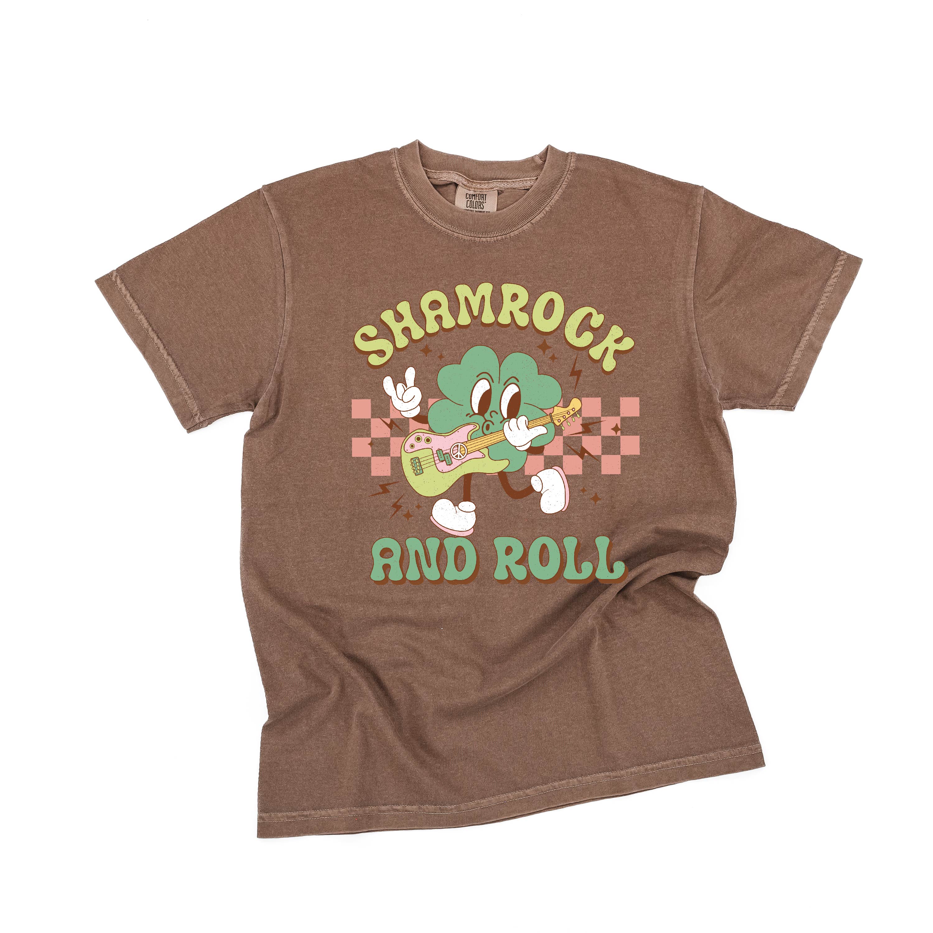 Rock N Roll Shamrock - Comfort Colors Tee Little Mama Shirt Shop