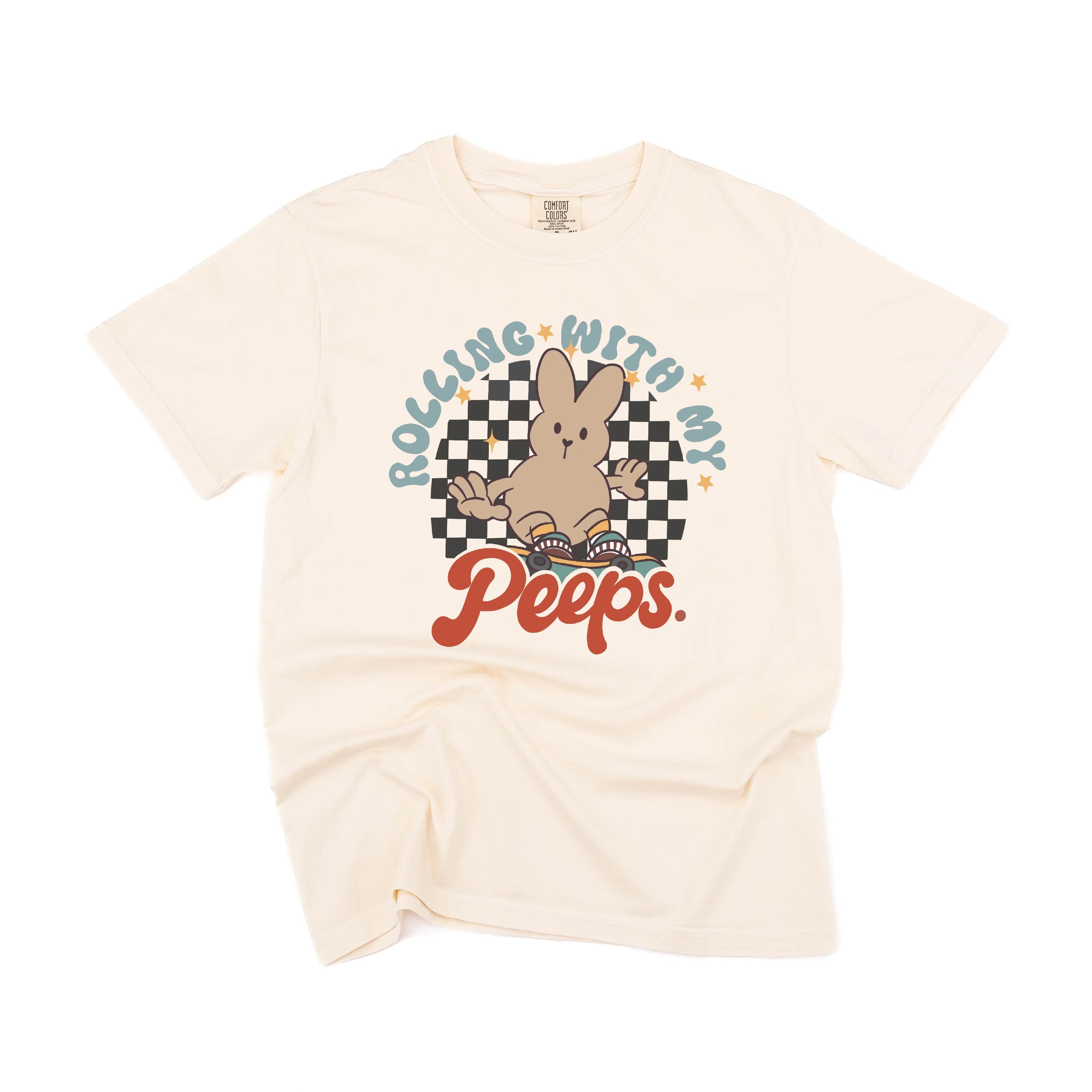 Rolling With My Peeps - Comfort Colors Tee Little Mama Shirt Shop