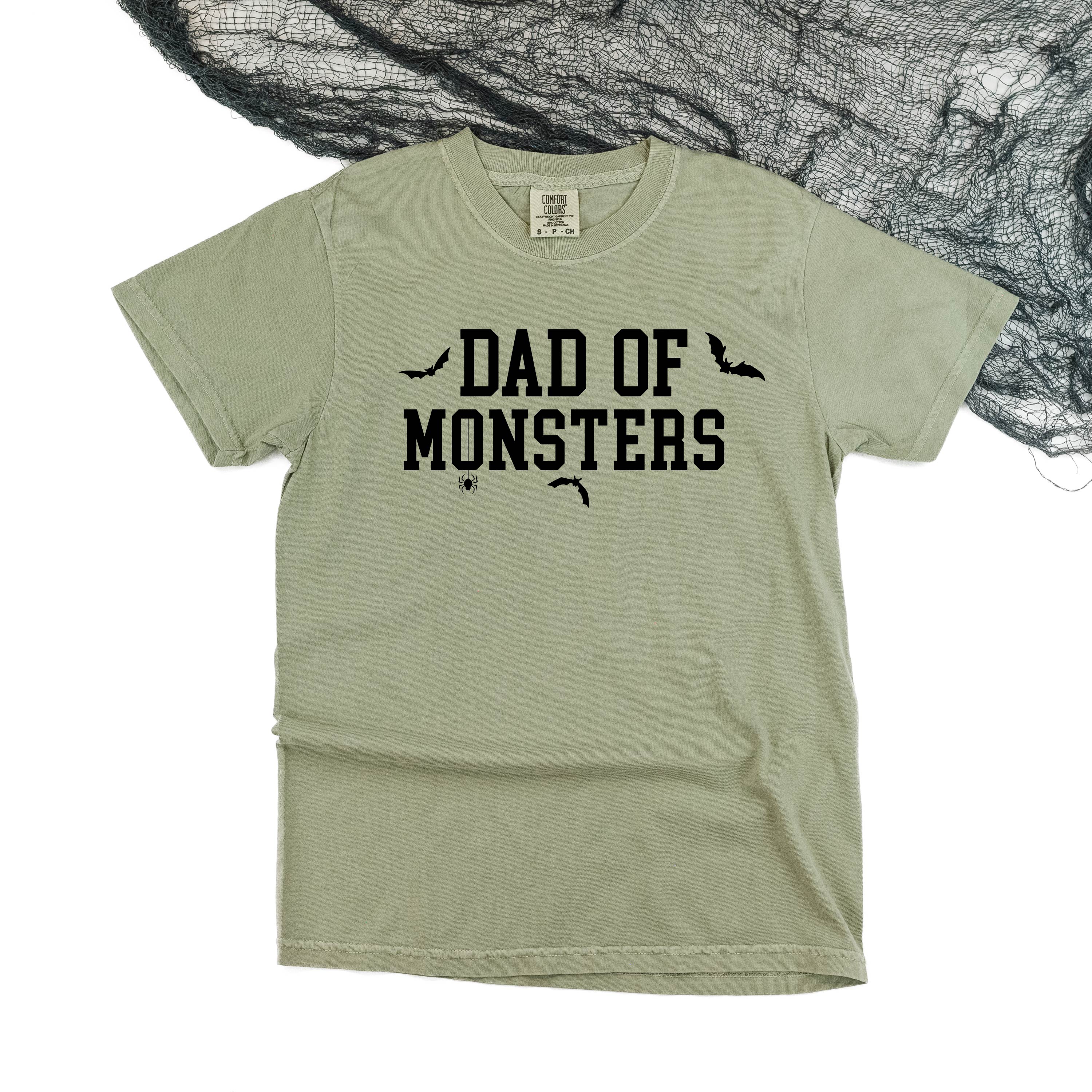 Dad of Monsters - Comfort Colors Tee Little Mama Shirt Shop