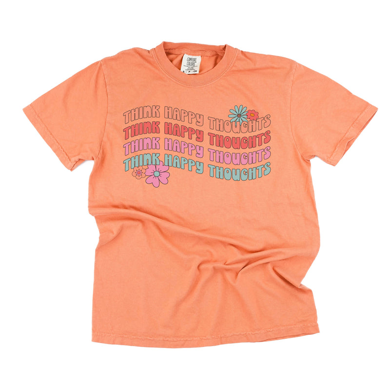 Think Happy Thoughts - SHORT SLEEVE COMFORT COLORS TEE