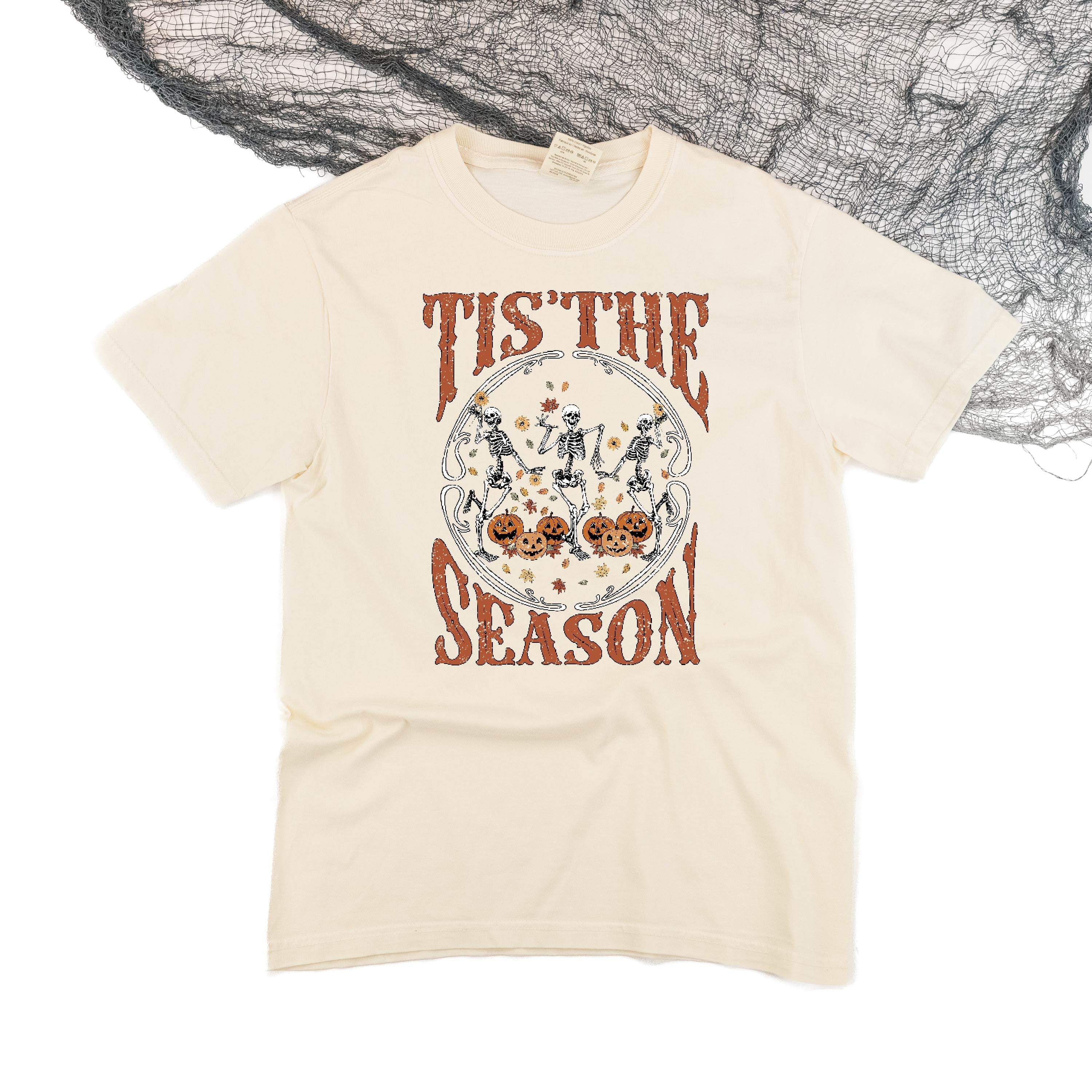Tis' the Season (Festive Skeletons) - Comfort Colors Tee Little Mama Shirt Shop