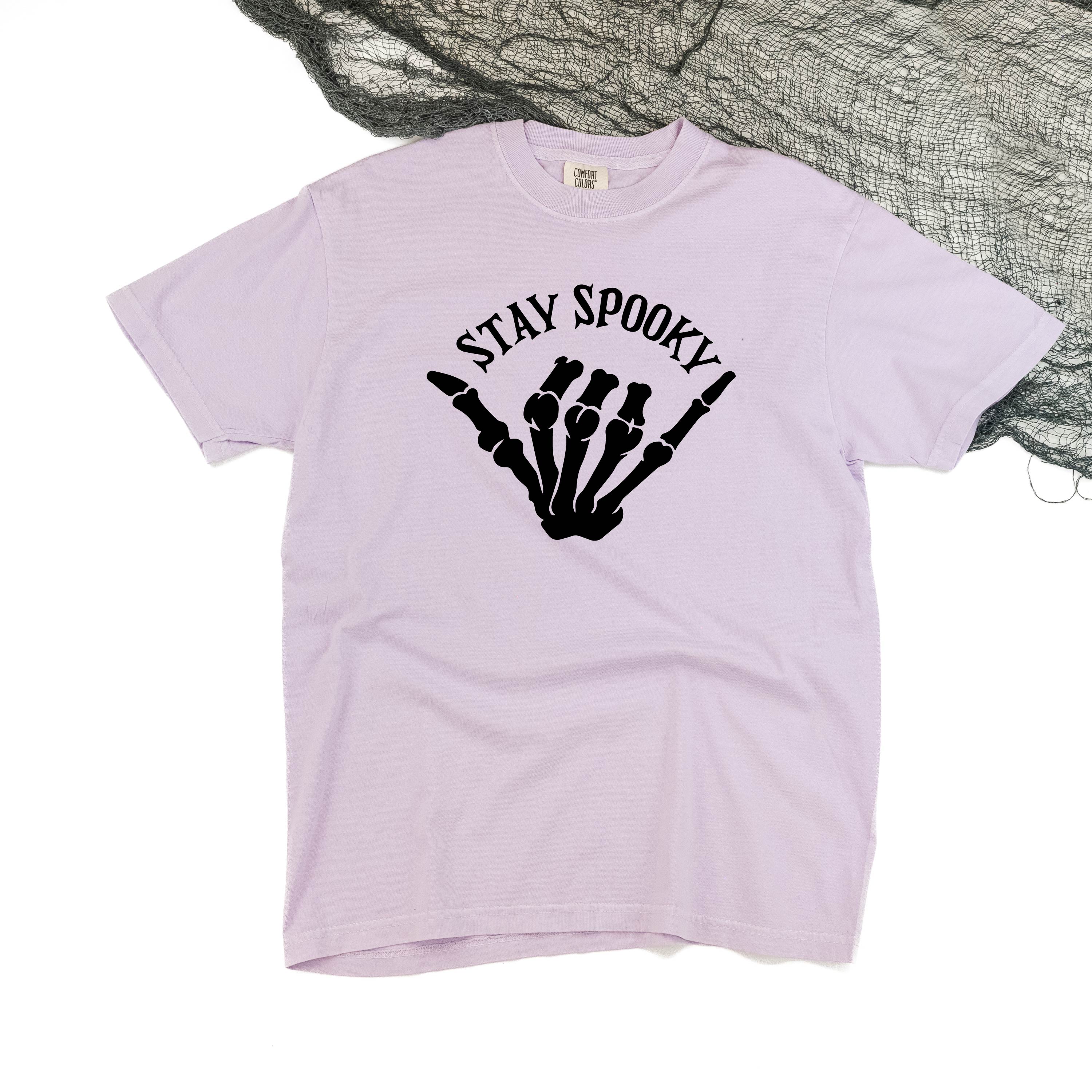 Stay Spooky Skelly Hand - Comfort Colors Tee Little Mama Shirt Shop