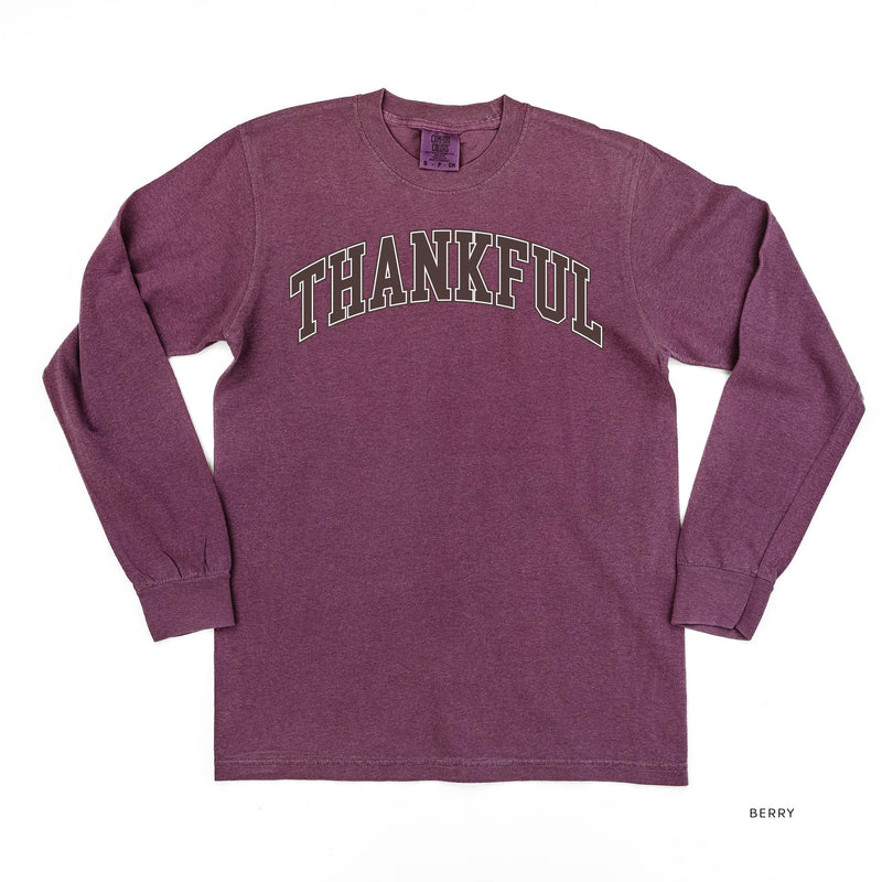 Thankful (Arched) - LONG SLEEVE Comfort Colors Tee