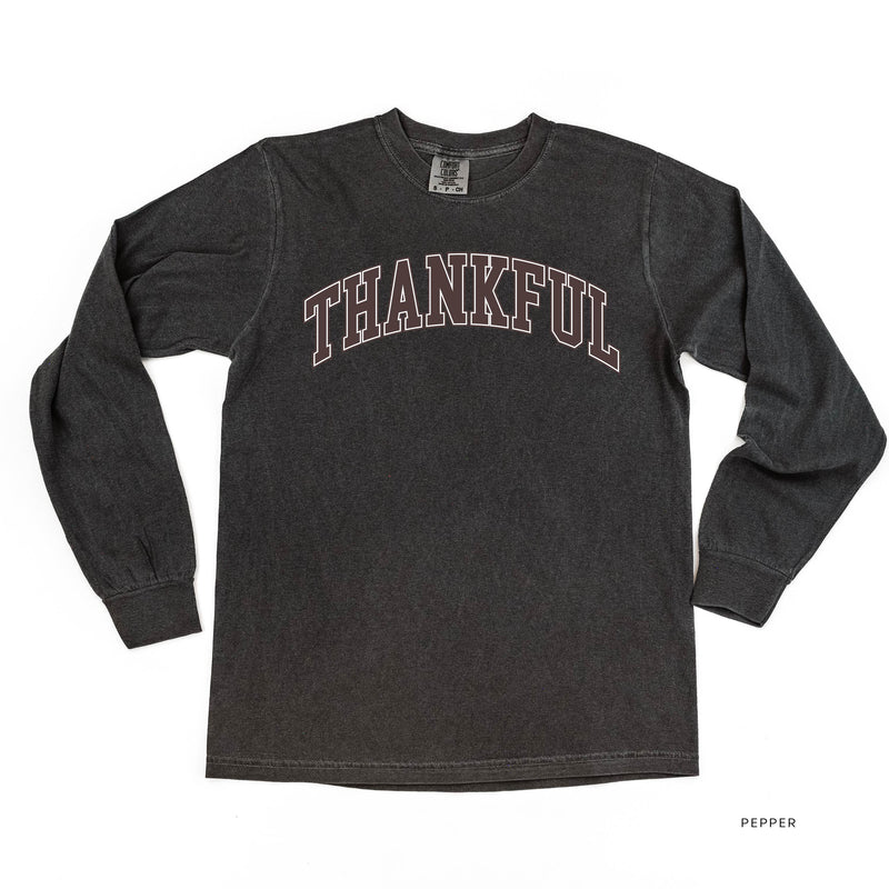 Thankful (Arched) - LONG SLEEVE Comfort Colors Tee