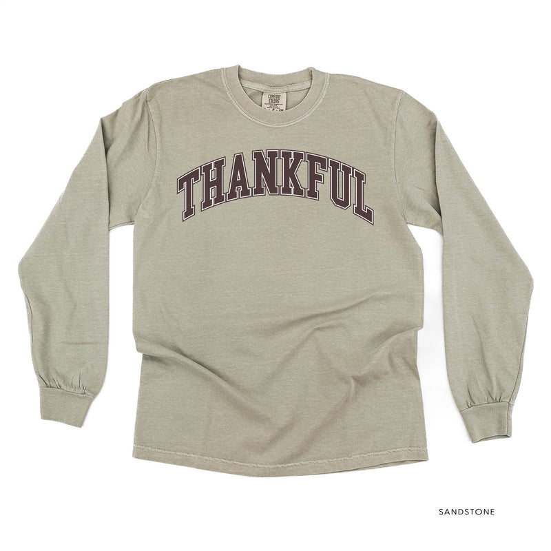 Thankful (Arched) - LONG SLEEVE Comfort Colors Tee