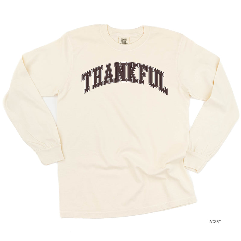 Thankful (Arched) - LONG SLEEVE Comfort Colors Tee