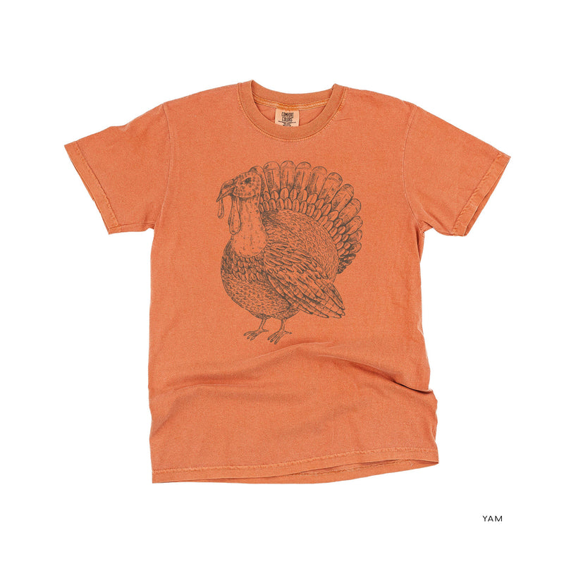 Thanksgiving Turkey Sketch - Comfort Colors Tee