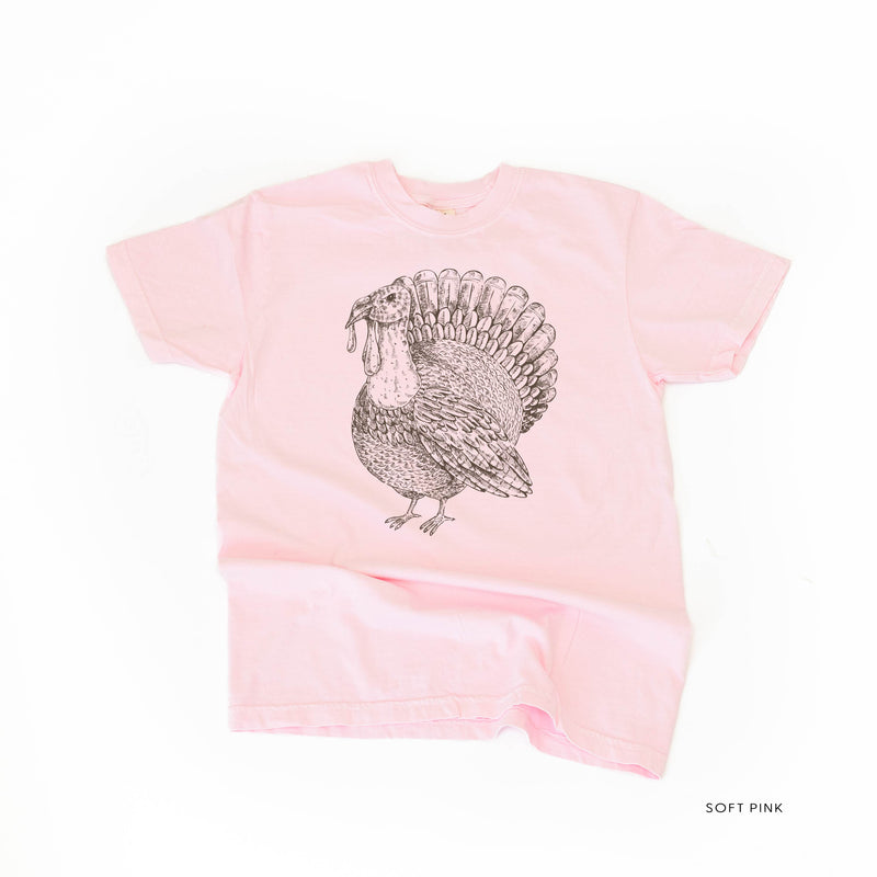 Thanksgiving Turkey Sketch - Comfort Colors Tee