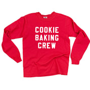 Cookie Baking Crew - Block Font - LONG SLEEVE Comfort Colors Tee Little Mama Shirt Shop