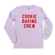 Cookie Baking Crew - Block Font - LONG SLEEVE Comfort Colors Tee Little Mama Shirt Shop