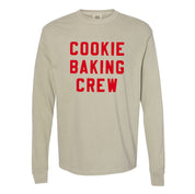 Cookie Baking Crew - Block Font - LONG SLEEVE Comfort Colors Tee Little Mama Shirt Shop