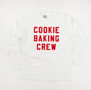 Cookie Baking Crew - Block Font - LONG SLEEVE Comfort Colors Tee Little Mama Shirt Shop