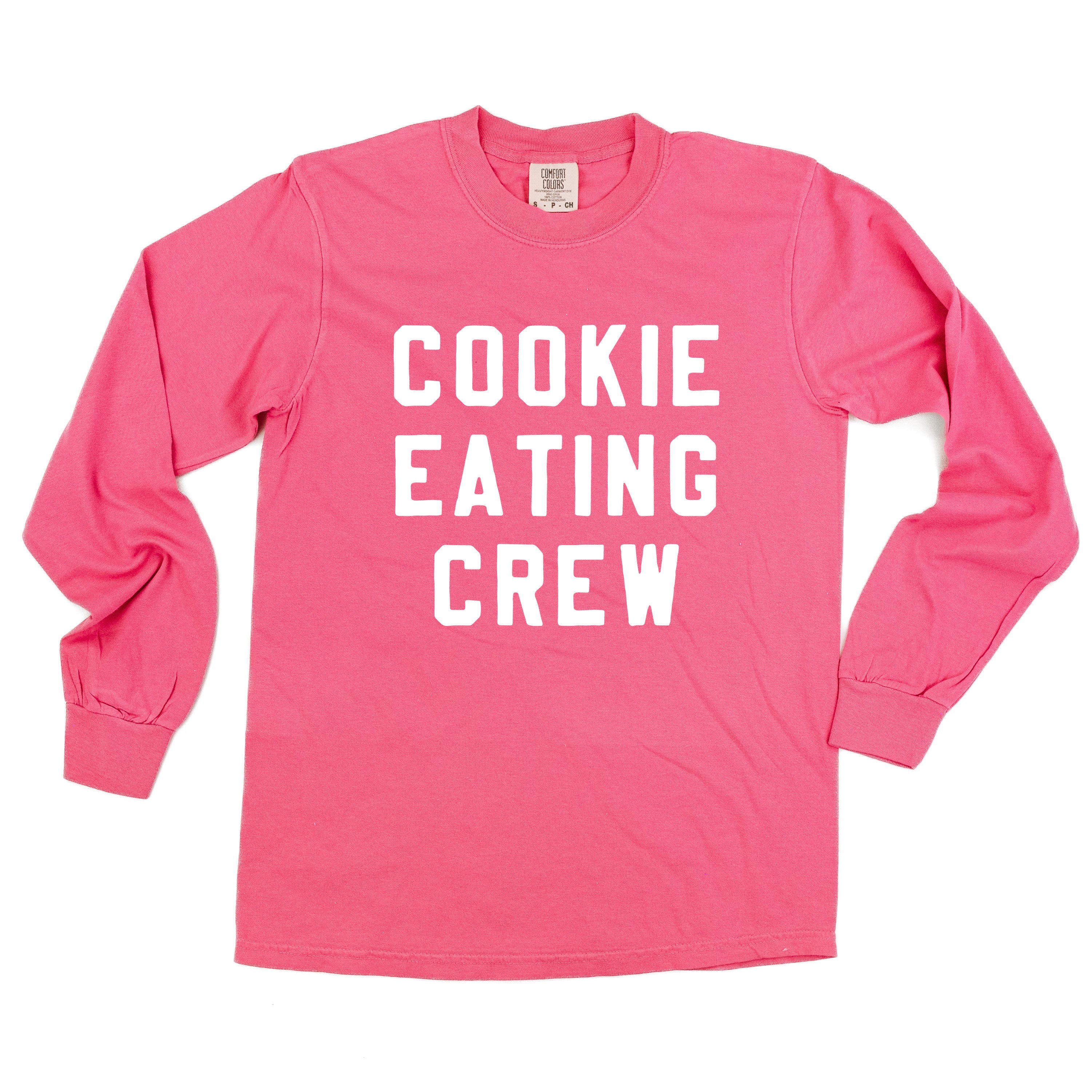 Cookie Eating Crew - Block Font - LONG SLEEVE Comfort Colors Tee Little Mama Shirt Shop