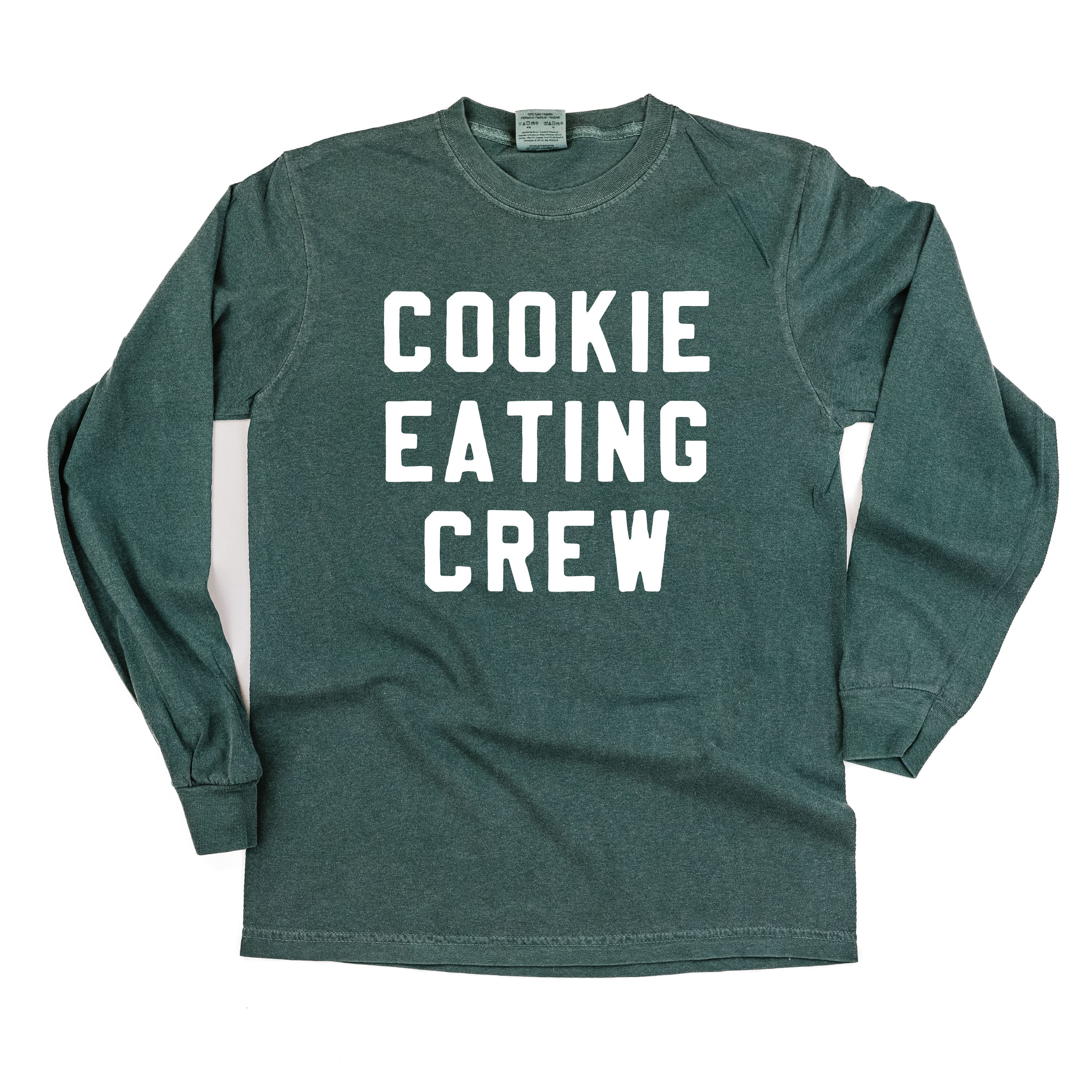 Cookie Eating Crew - Block Font - LONG SLEEVE Comfort Colors Tee Little Mama Shirt Shop