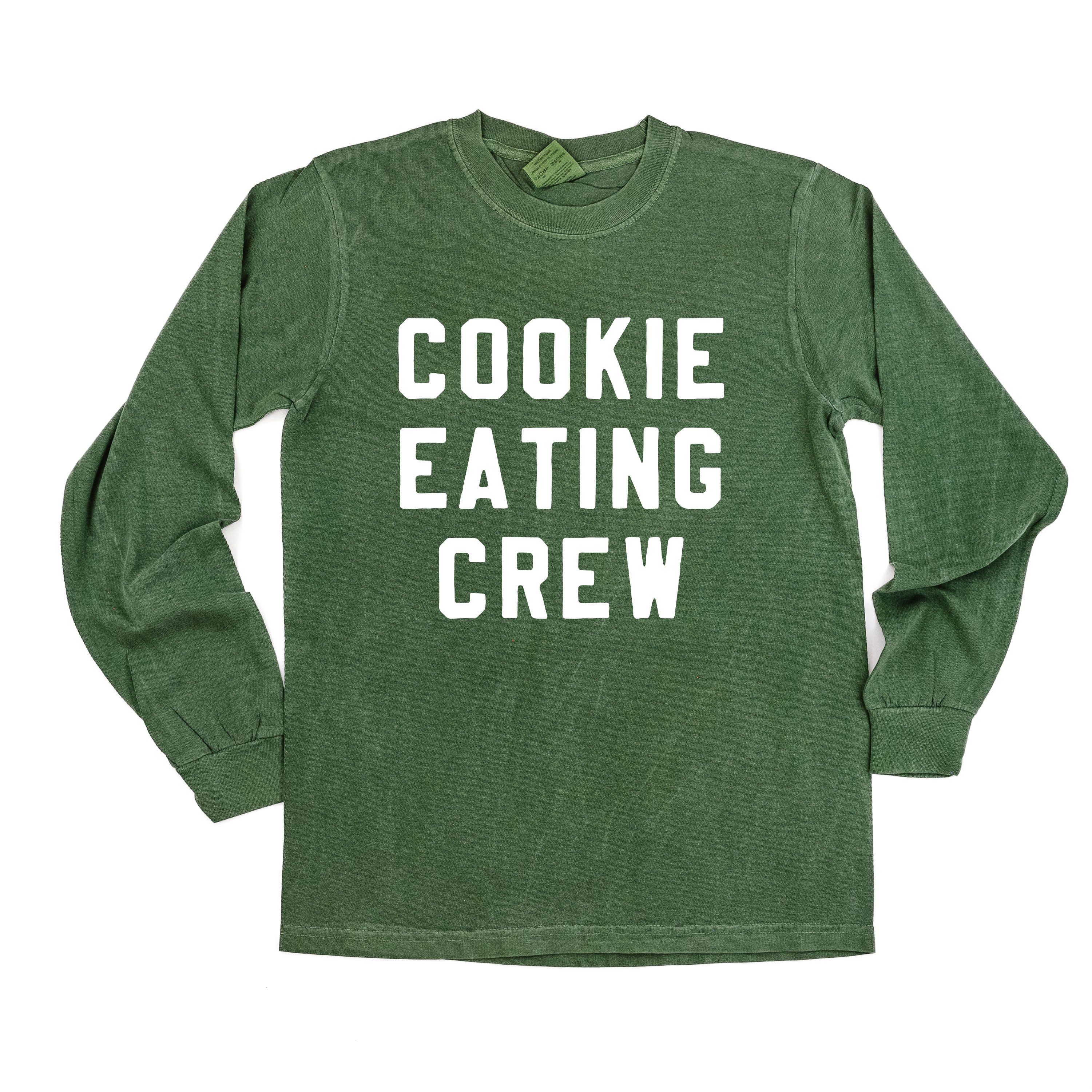 Cookie Eating Crew - Block Font - LONG SLEEVE Comfort Colors Tee Little Mama Shirt Shop