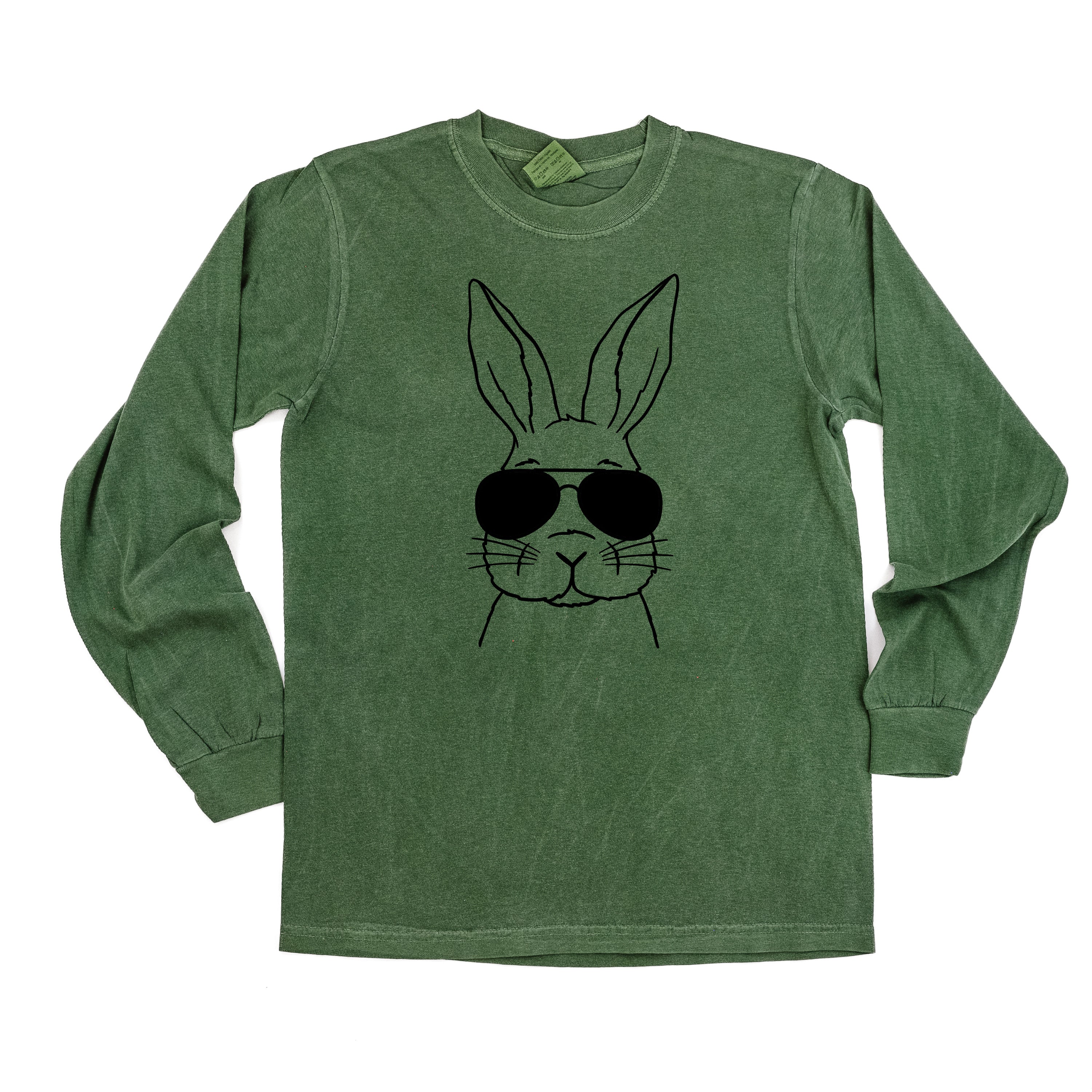 Cool Bunny - LONG SLEEVE Comfort Colors Tee Little Mama Shirt Shop