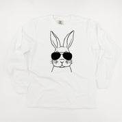 Cool Bunny - LONG SLEEVE Comfort Colors Tee Little Mama Shirt Shop