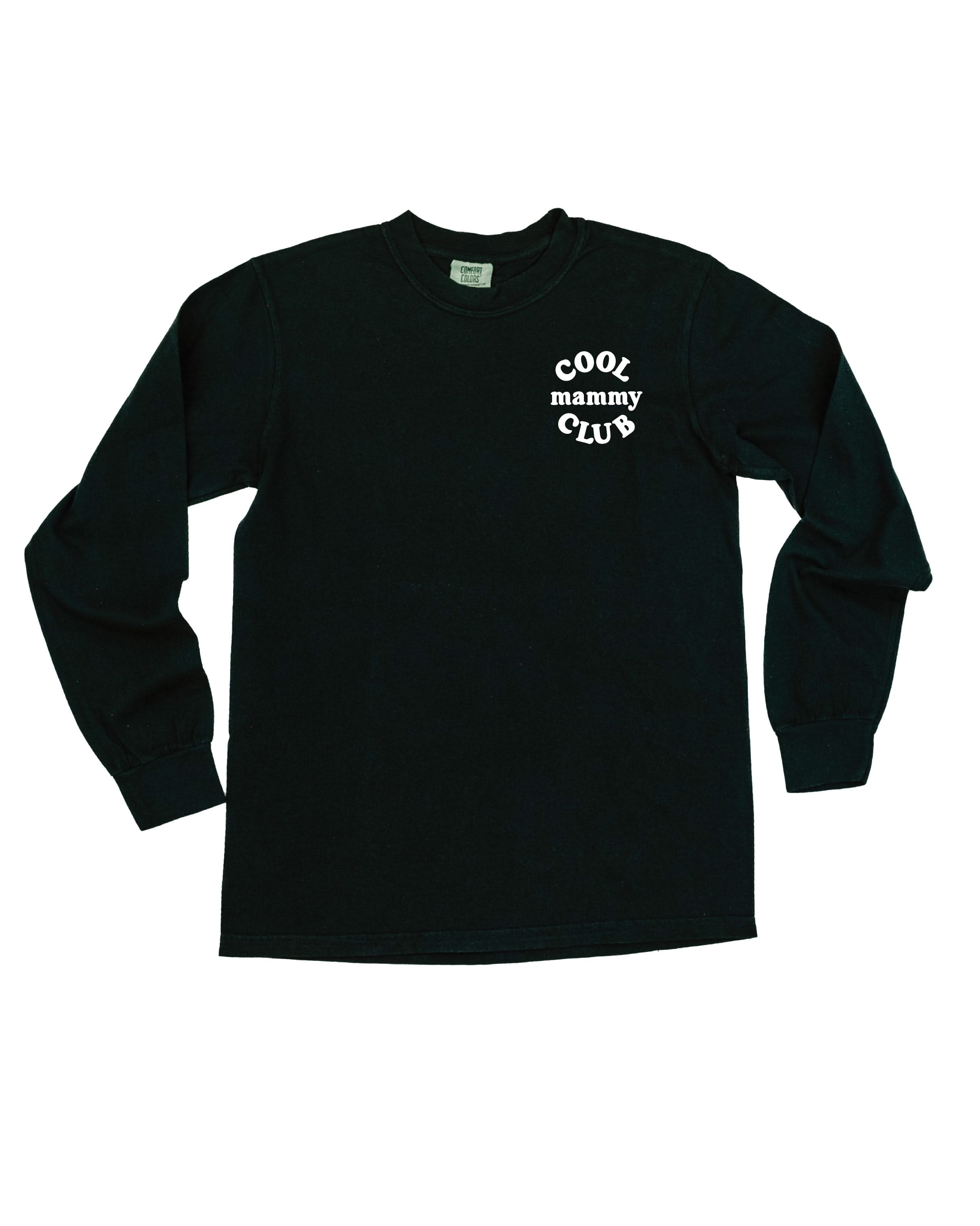 "Cool _____ Club" - Smiley (pf&b) - (Choose Your Name) - Long Sleeve Comfort Colors Tee Little Mama Shirt Shop