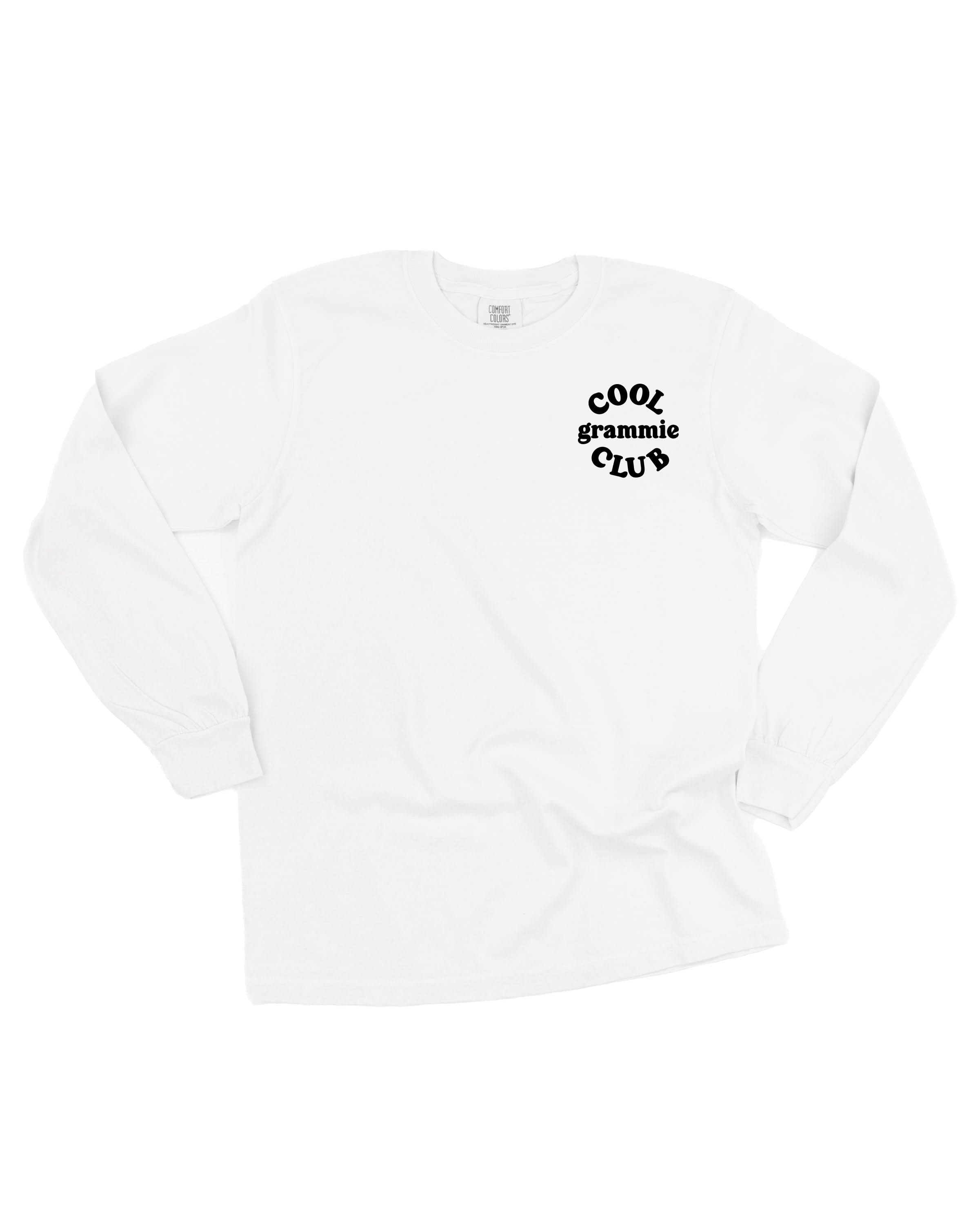 "Cool _____ Club" - Smiley (pf&b) - (Choose Your Name) - Long Sleeve Comfort Colors Tee Little Mama Shirt Shop