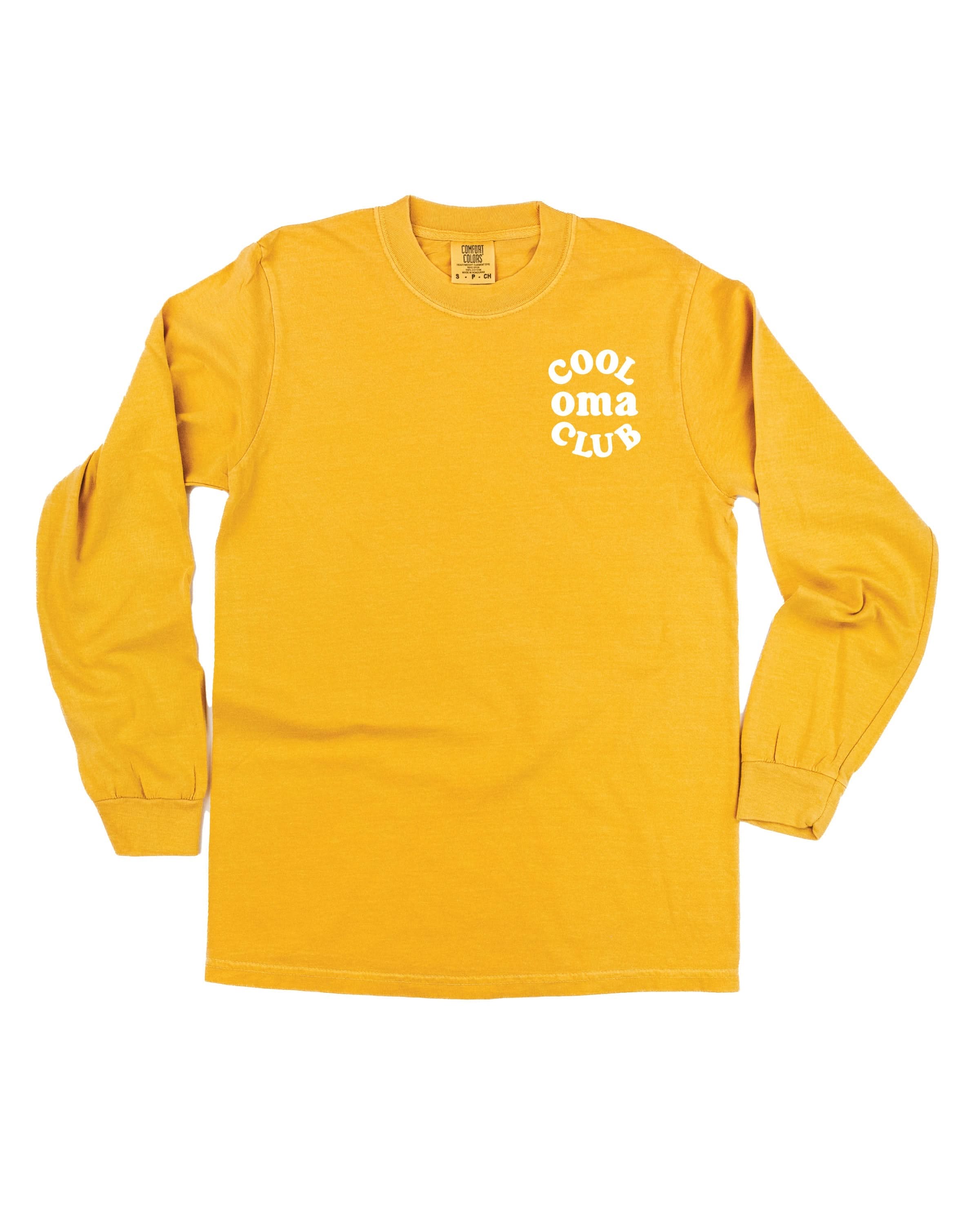 "Cool _____ Club" - Smiley (pf&b) - (Choose Your Name) - Long Sleeve Comfort Colors Tee Little Mama Shirt Shop