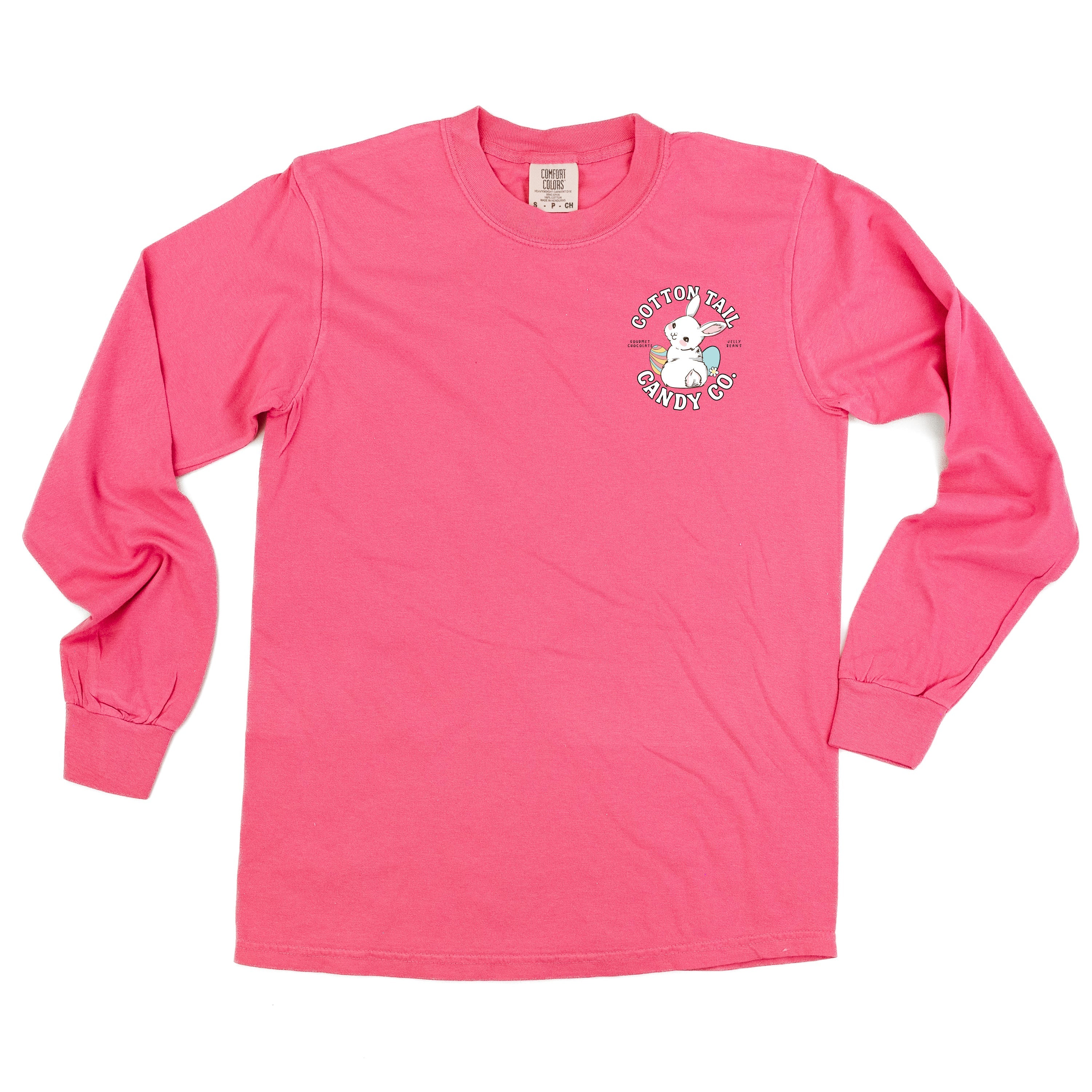 Cotton Tail Candy Co. (pocket) - LONG SLEEVE Comfort Colors Tee Little Mama Shirt Shop