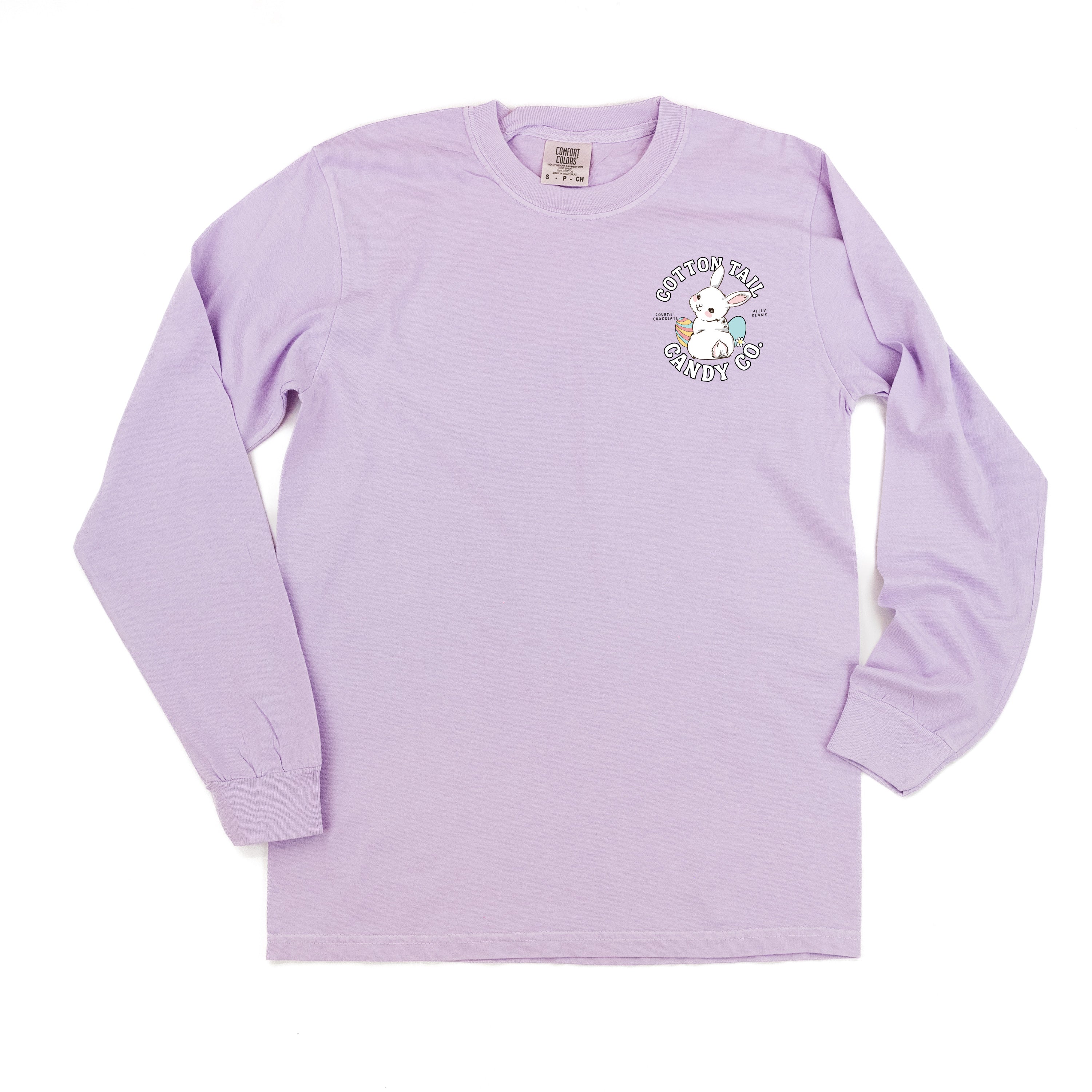Cotton Tail Candy Co. (pocket) - LONG SLEEVE Comfort Colors Tee Little Mama Shirt Shop